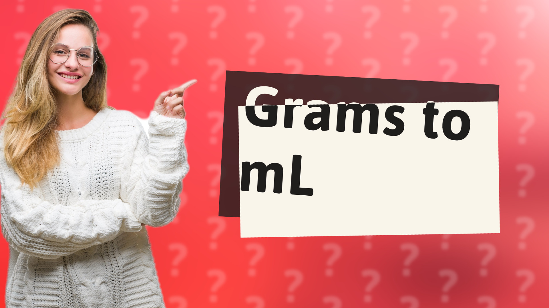 Grams to mL