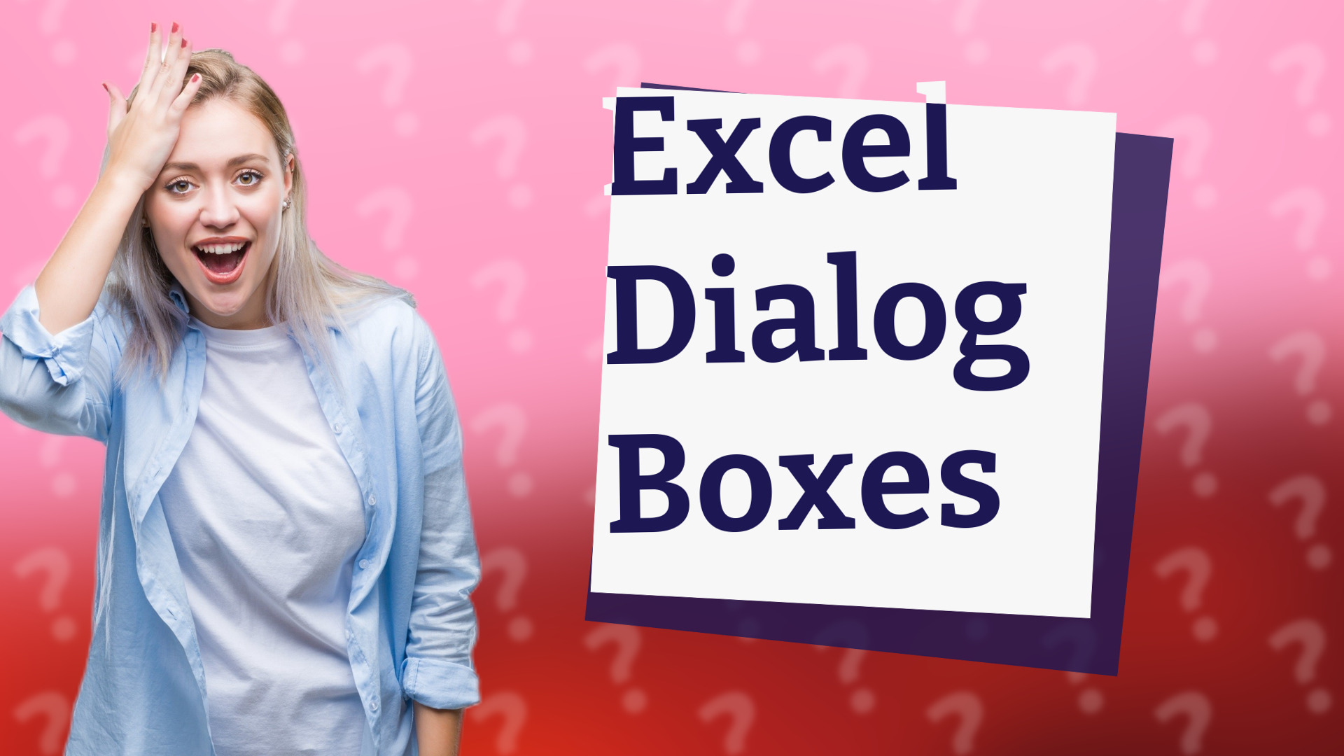 Excel Dialog Boxes