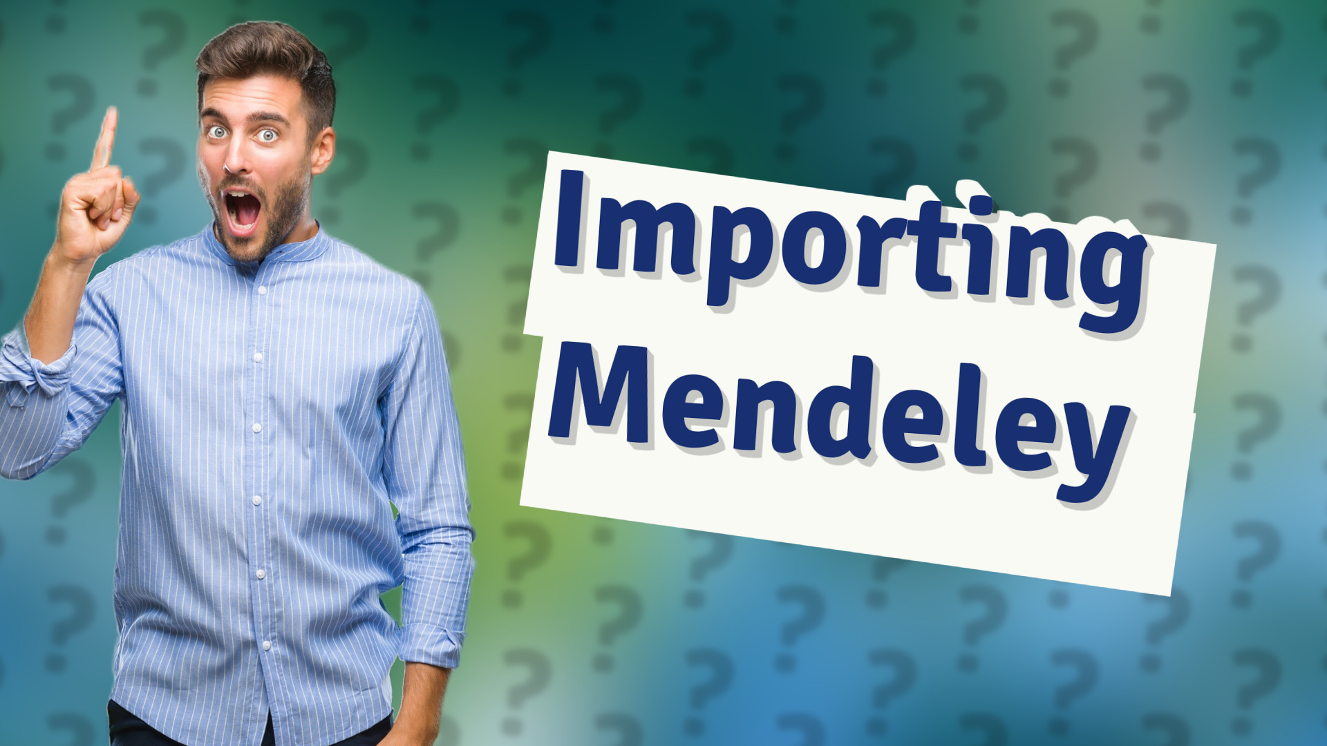 Importing Mendeley