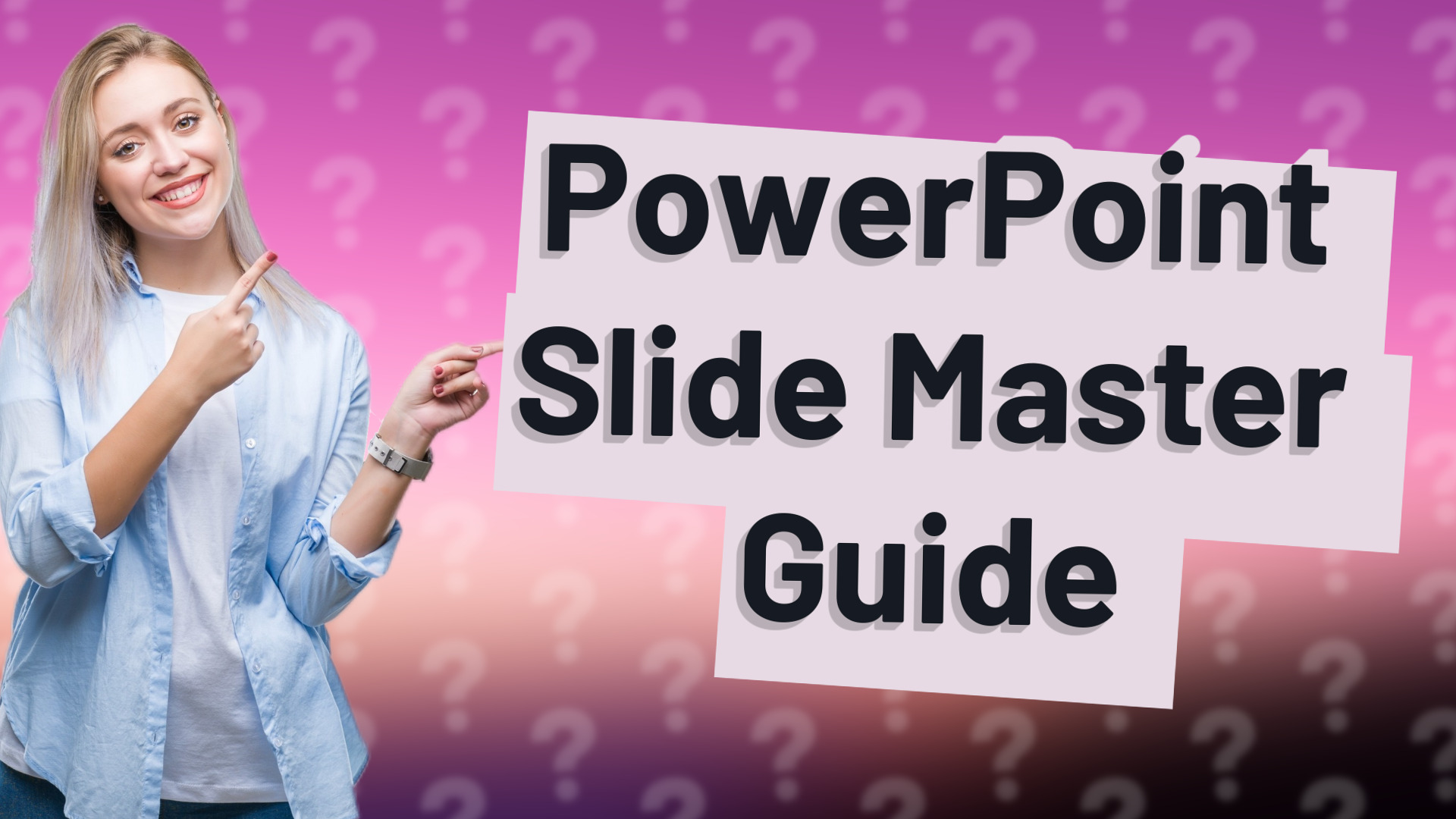PowerPoint Slide Master Guide