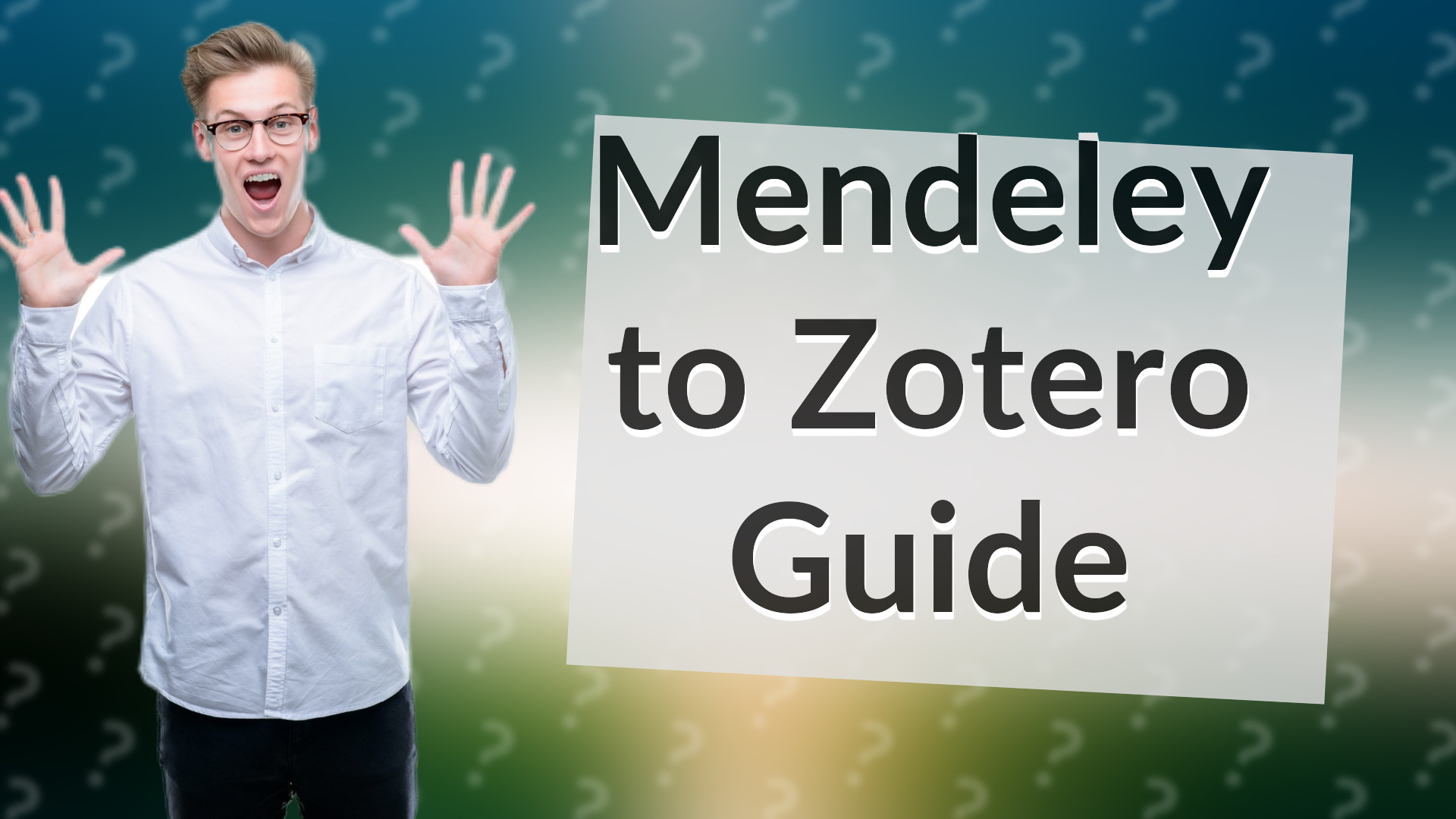 Mendeley to Zotero Guide