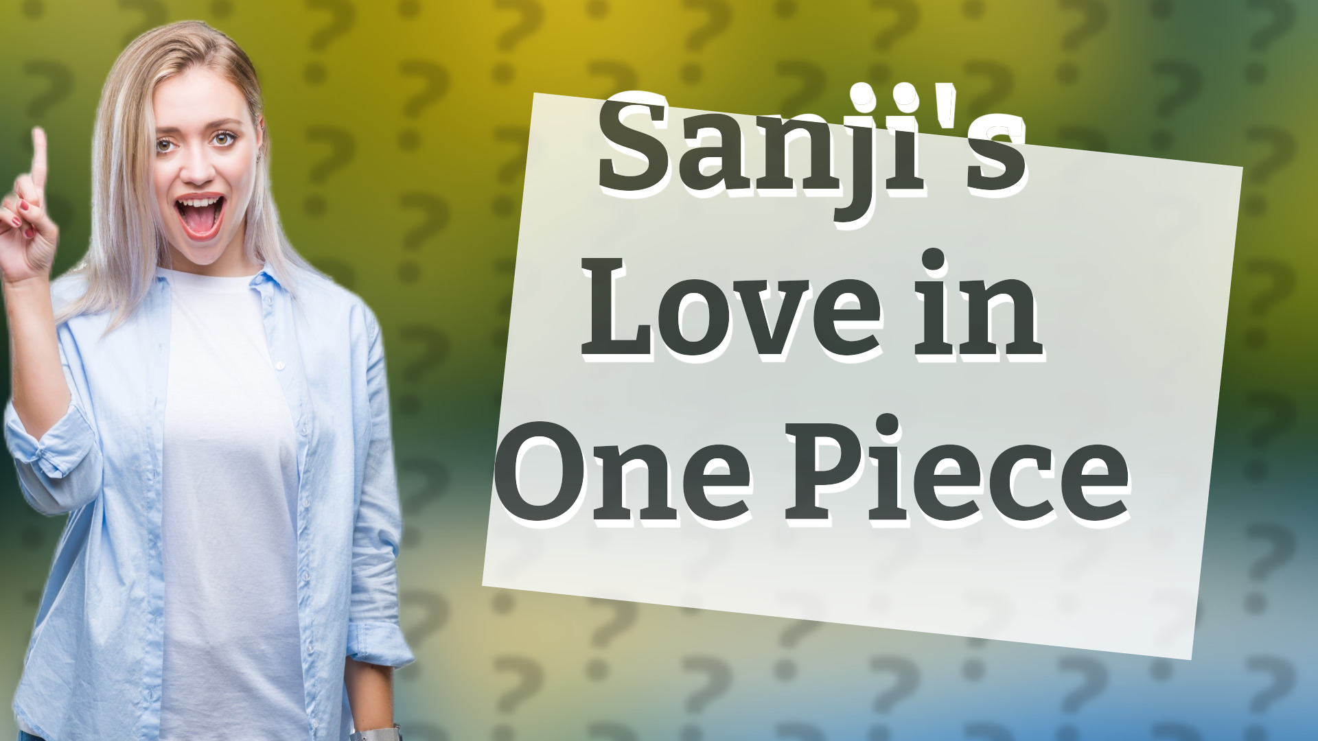 Sanji's Love in One Piece