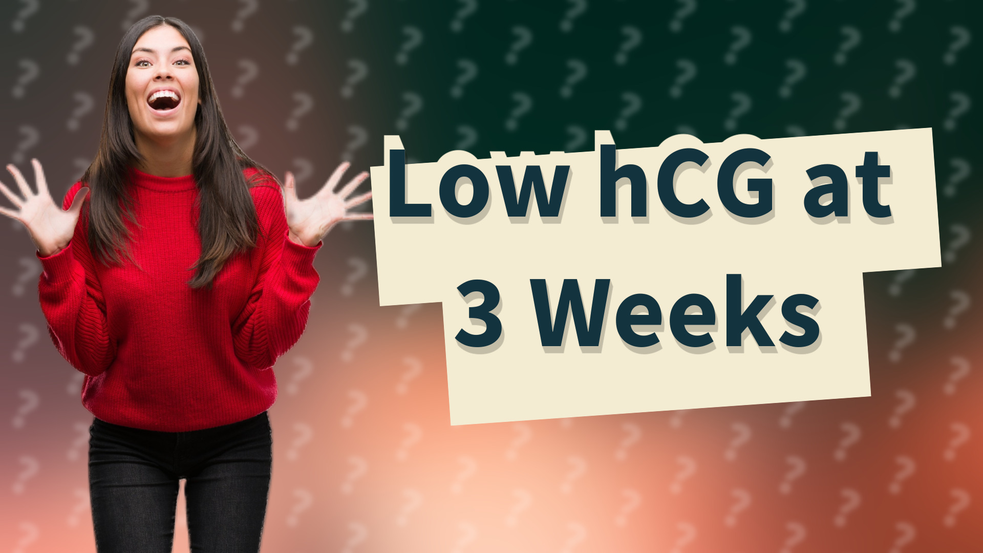 Low hCG at 3 Weeks
