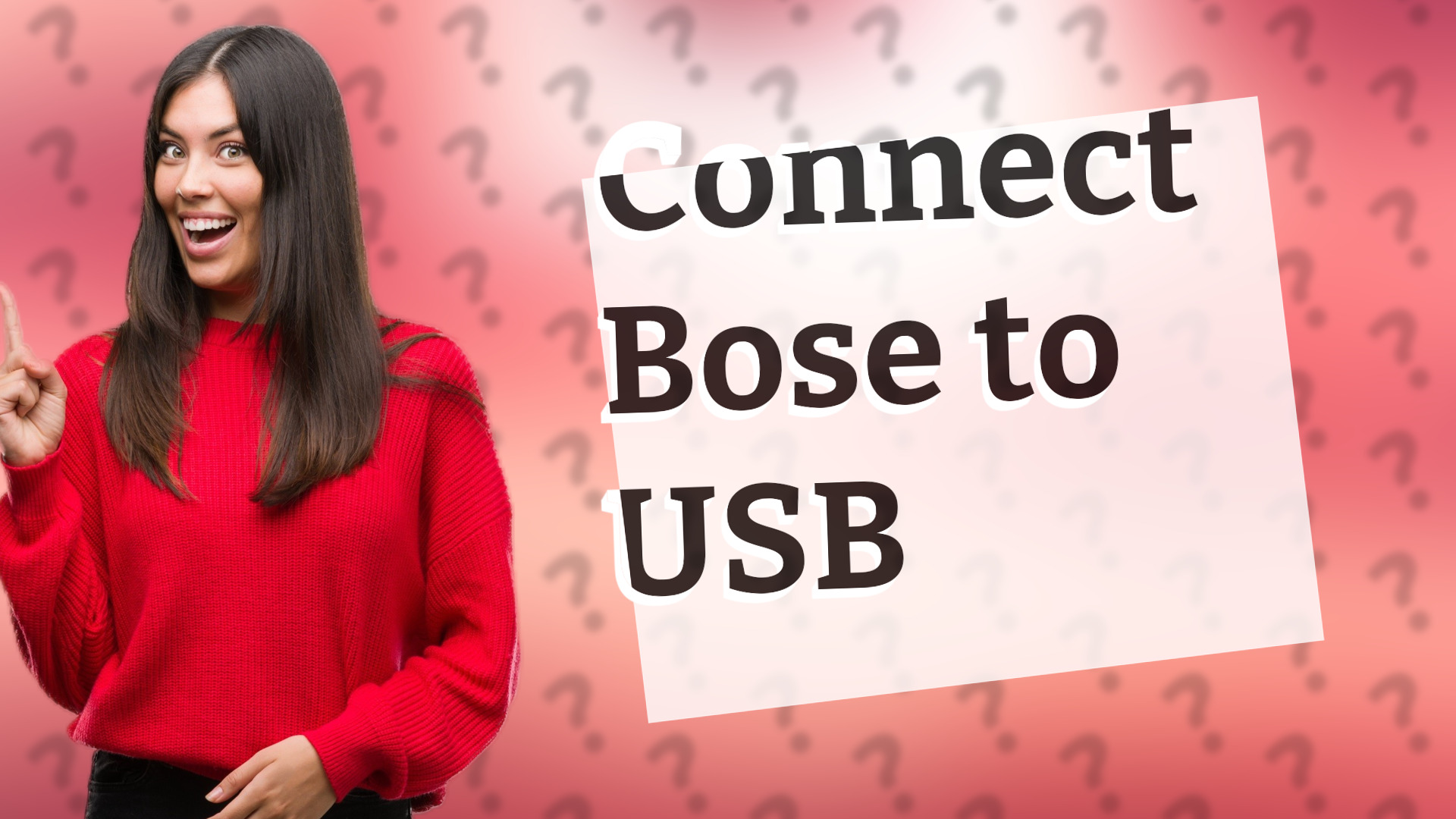 Connect Bose to USB