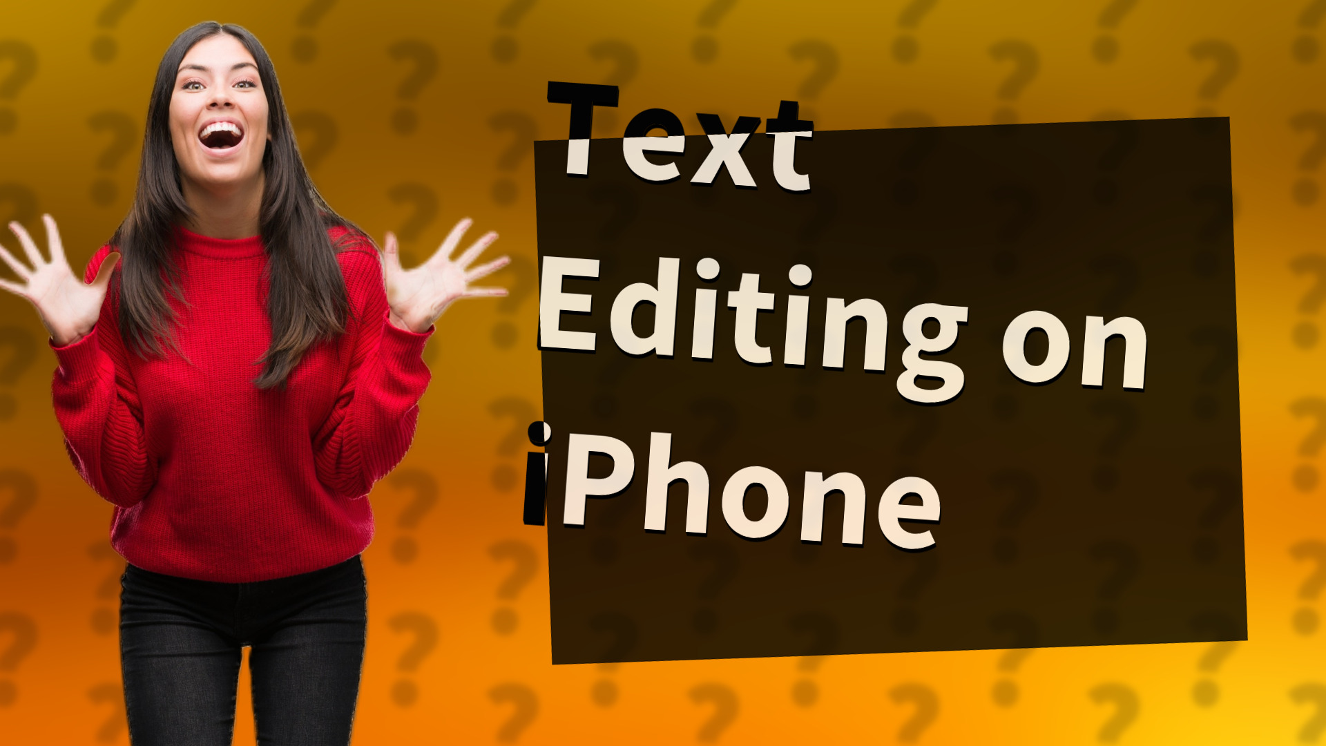 Text Editing on iPhone