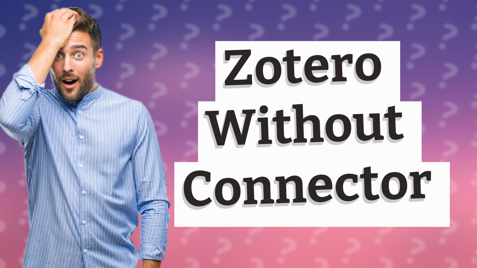 Zotero Without Connector