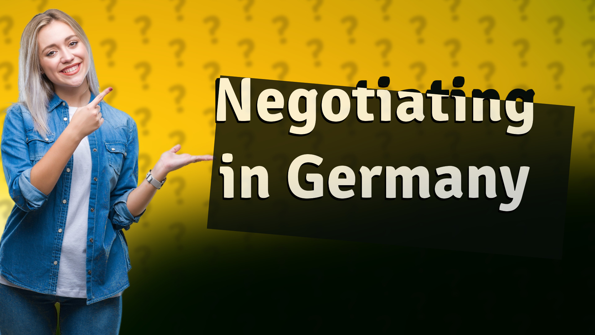 Negotiating in Germany