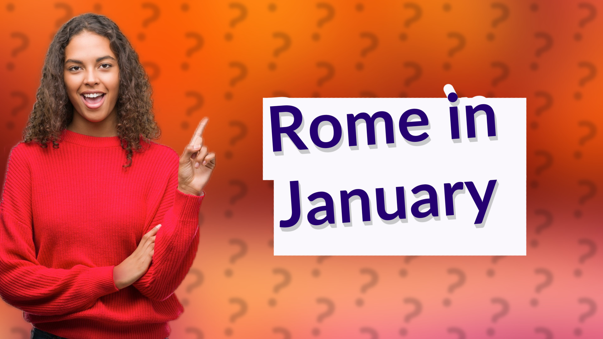 Rome in January