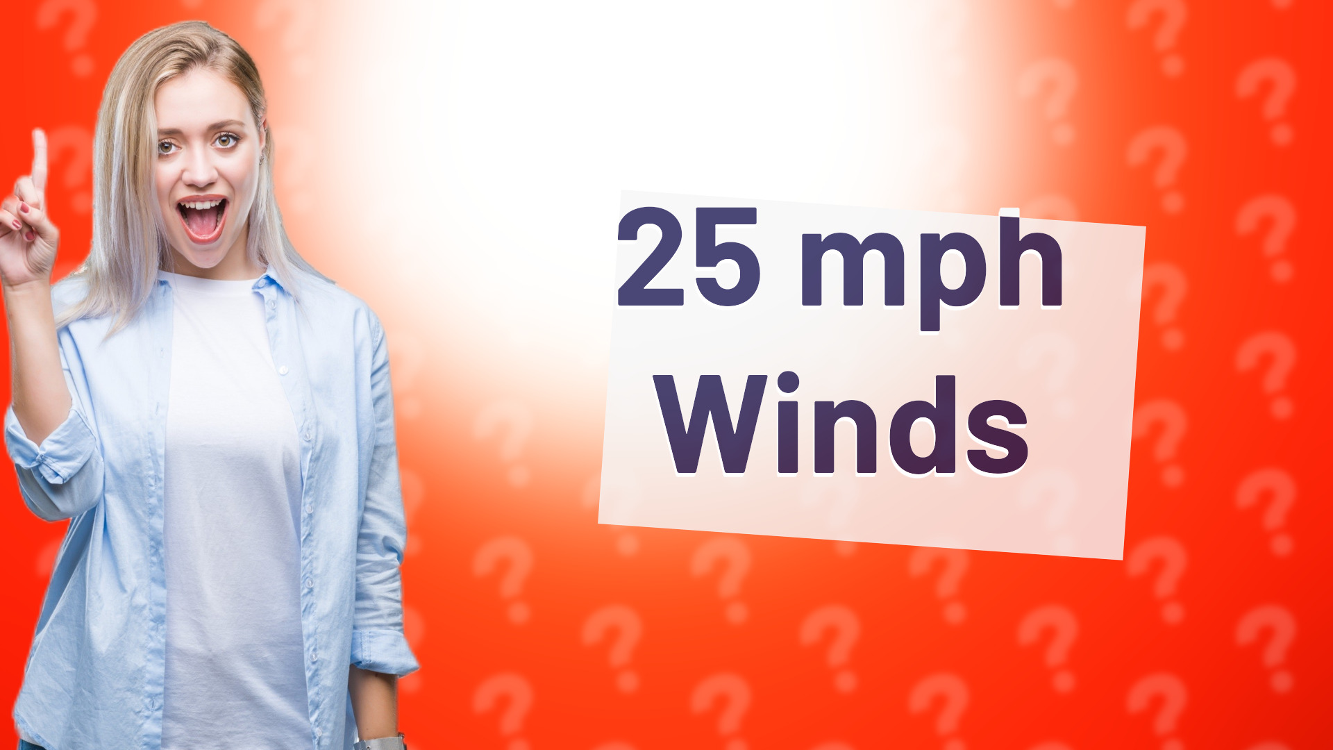 25 mph Winds