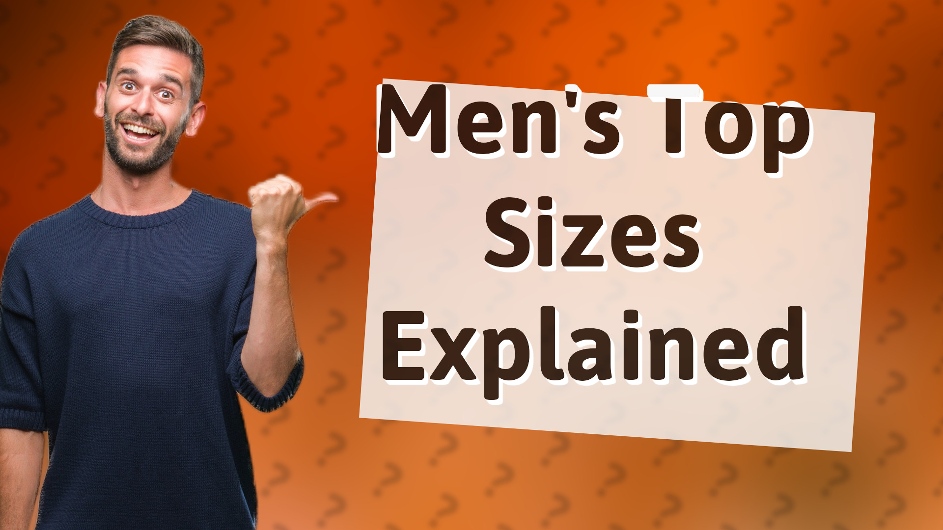Men's Top Sizes Explained