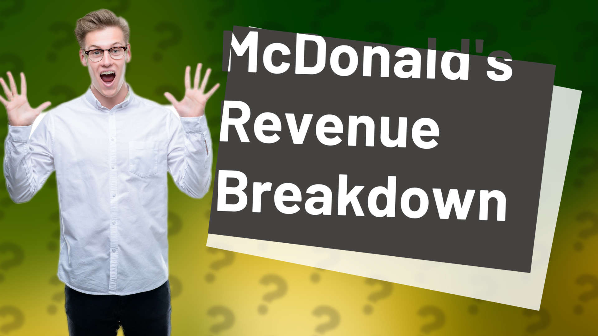 McDonald's Revenue Breakdown