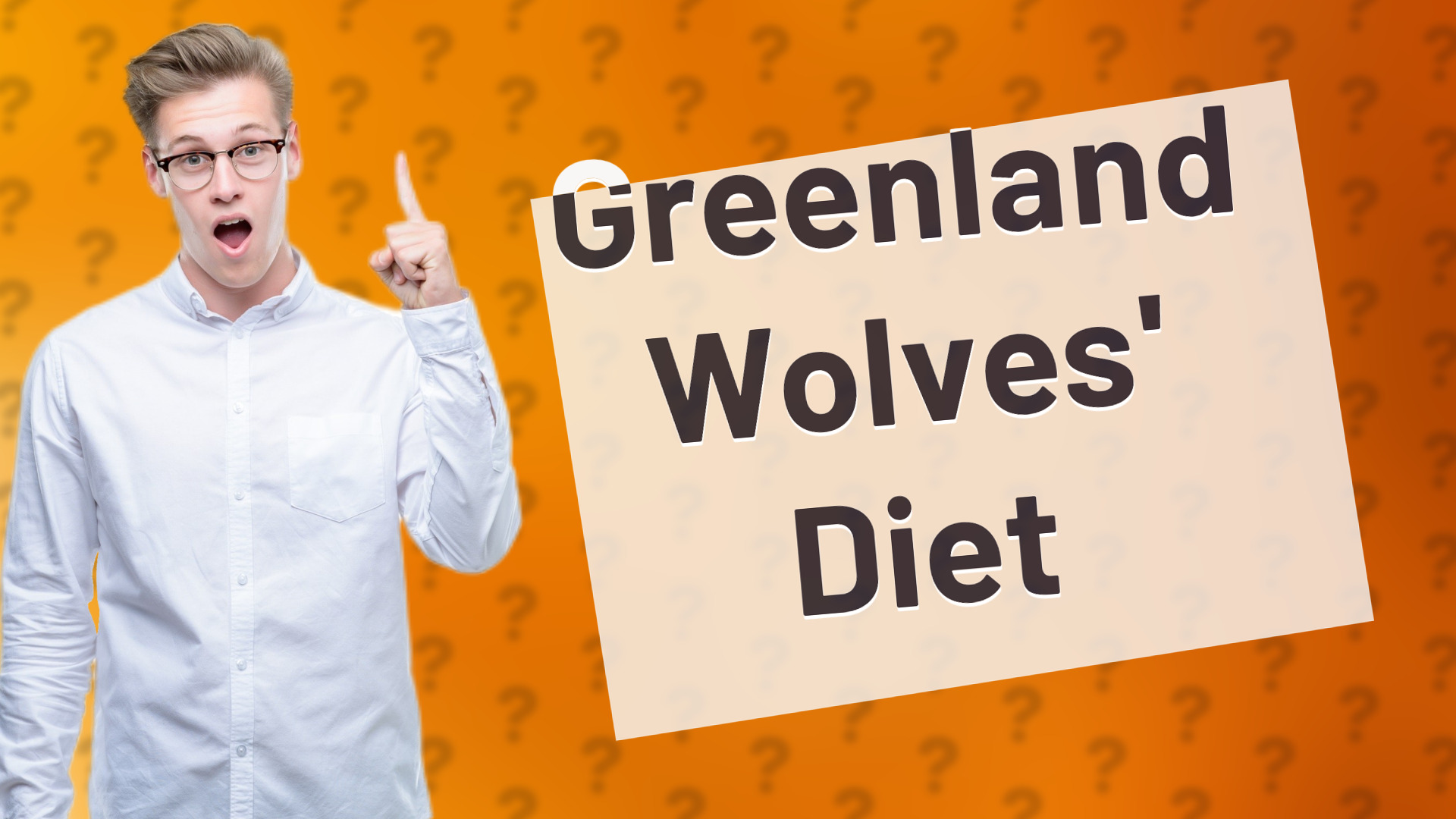 Greenland Wolves' Diet