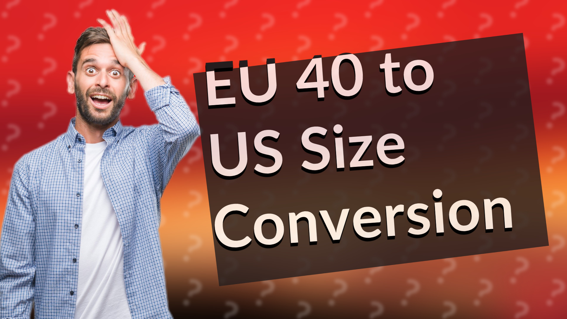 EU 40 to US Size Conversion