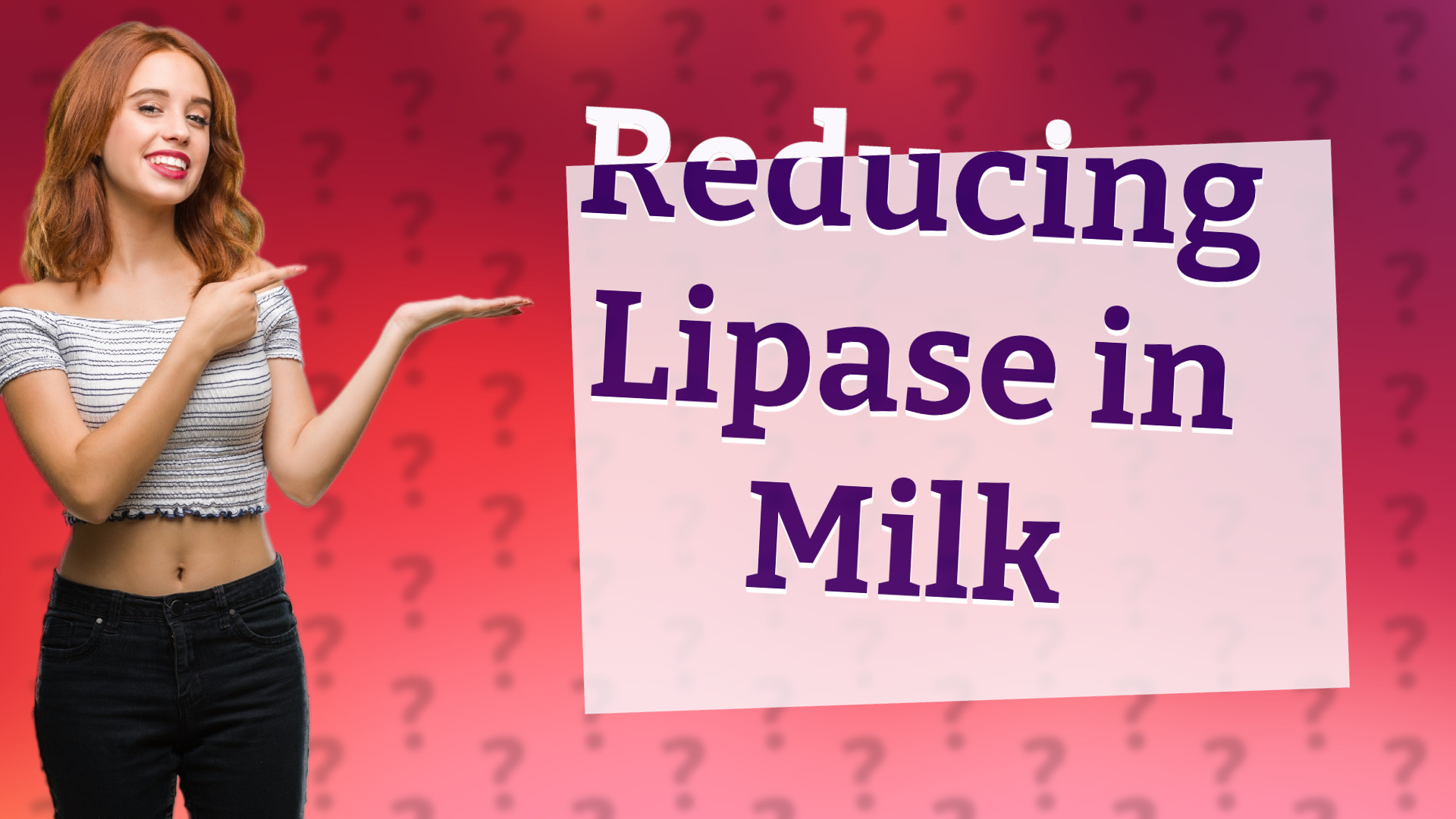 Reducing Lipase in Milk