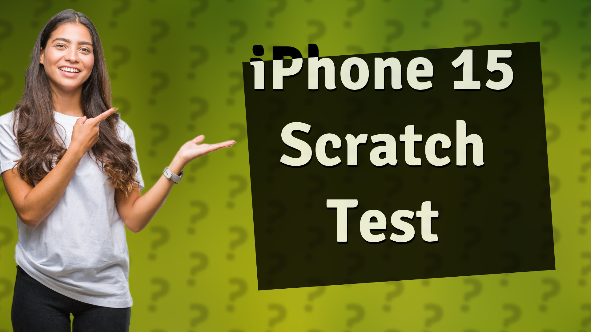 iPhone 15 Scratch Test