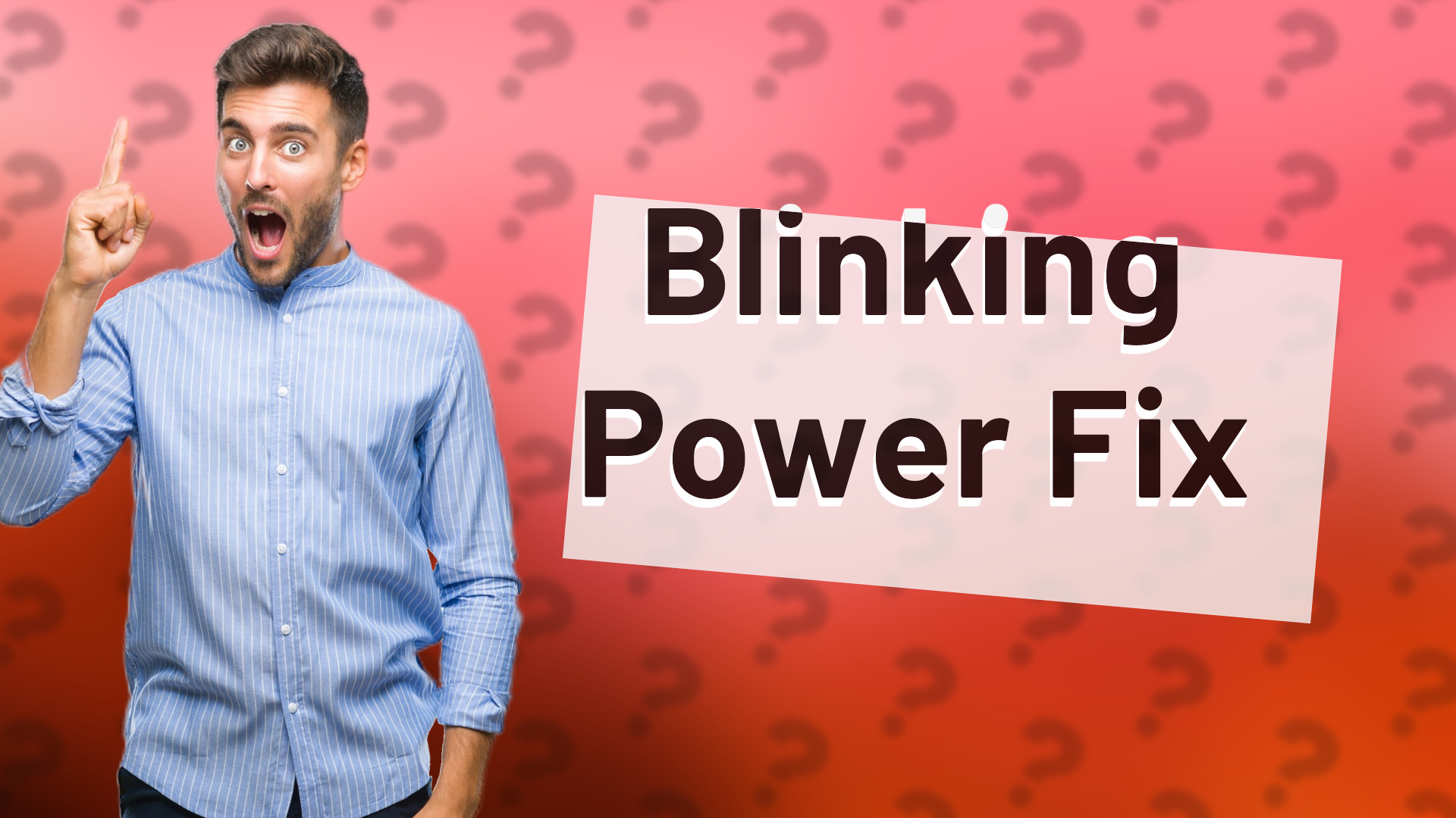 Blinking Power Fix