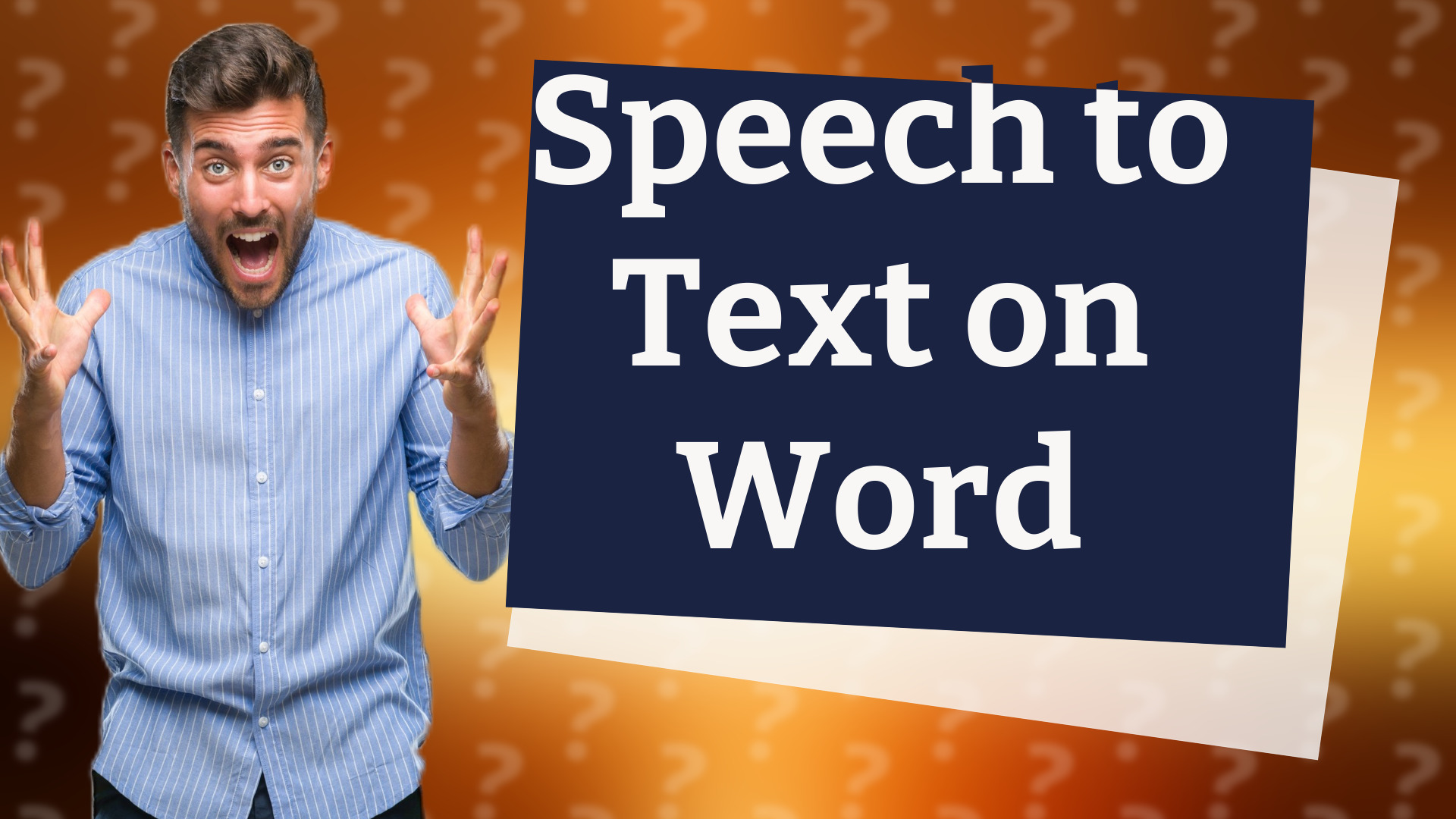 Speech to Text on Word