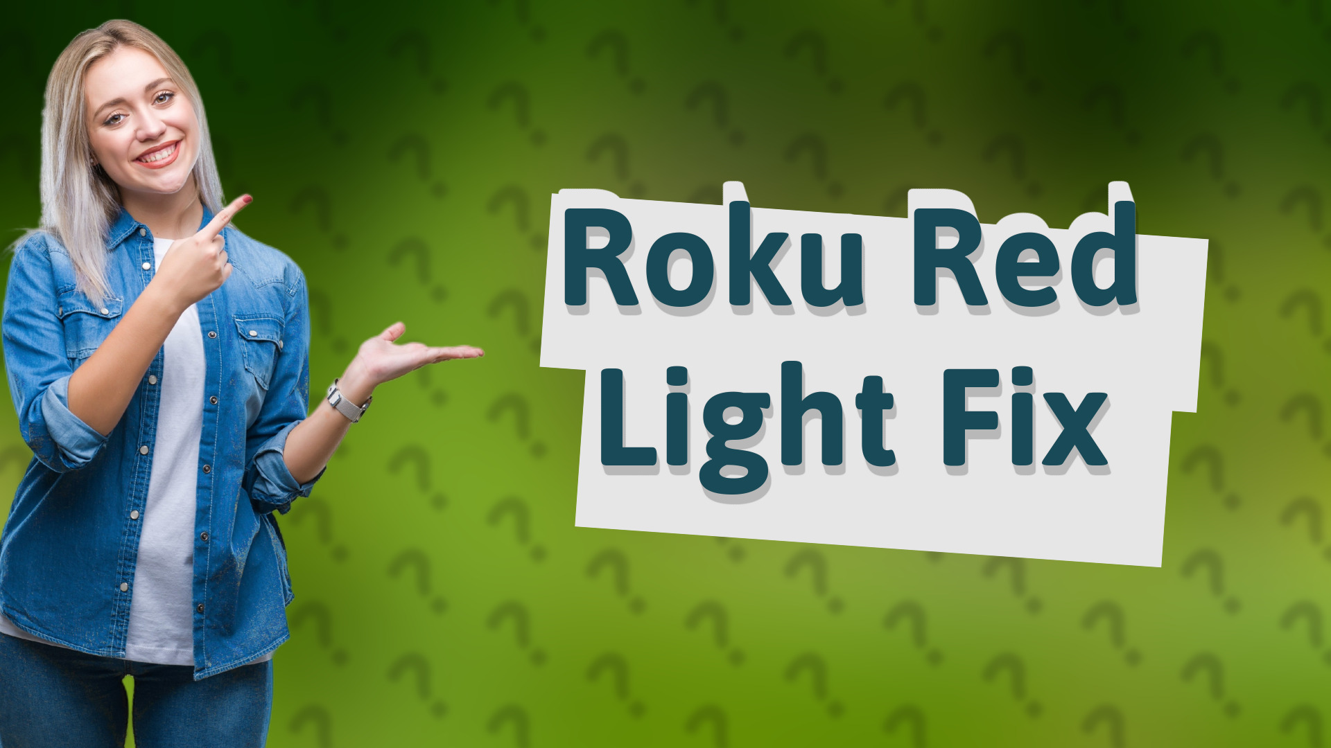 Roku Red Light Fix