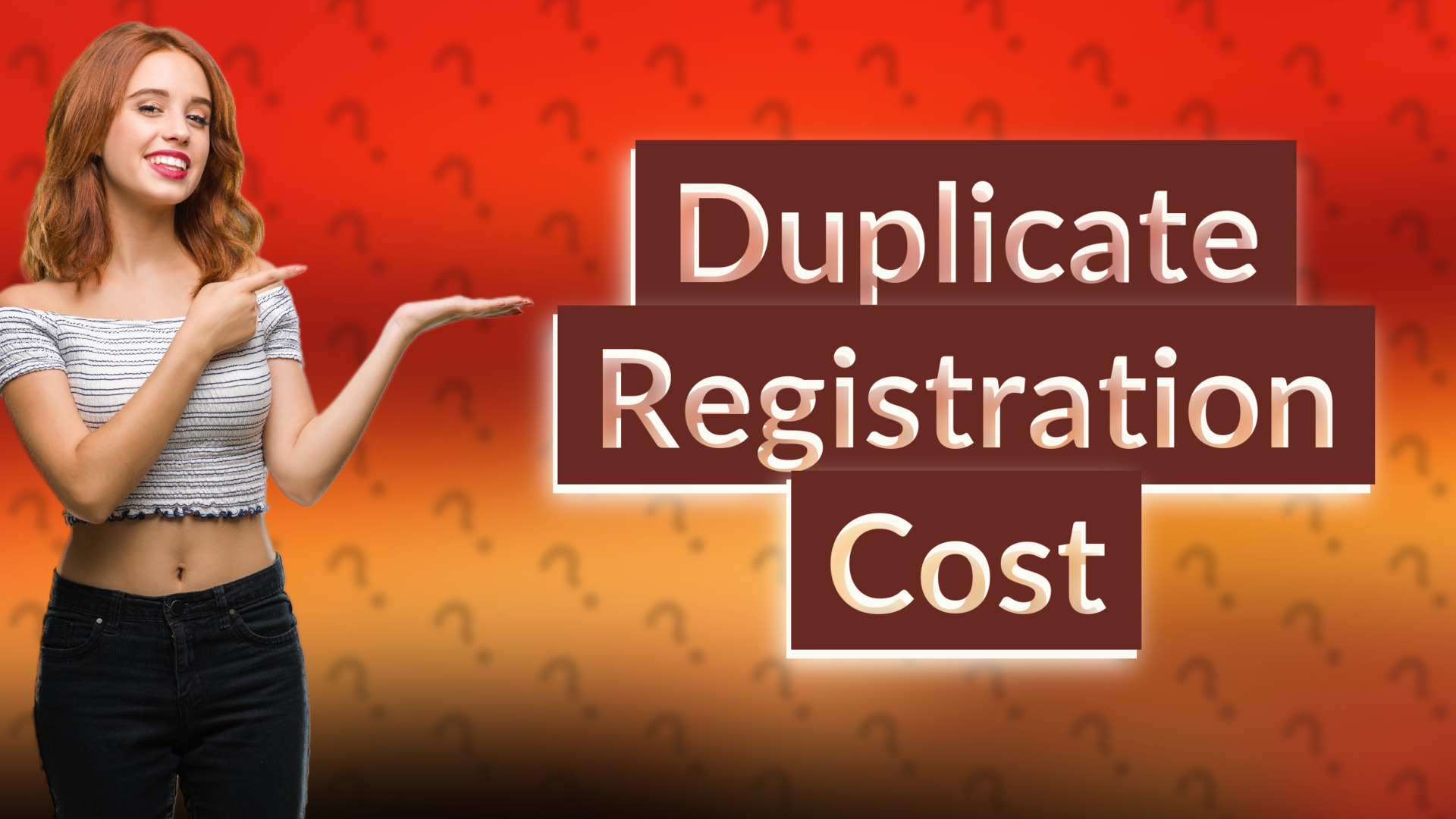 Duplicate Registration Cost