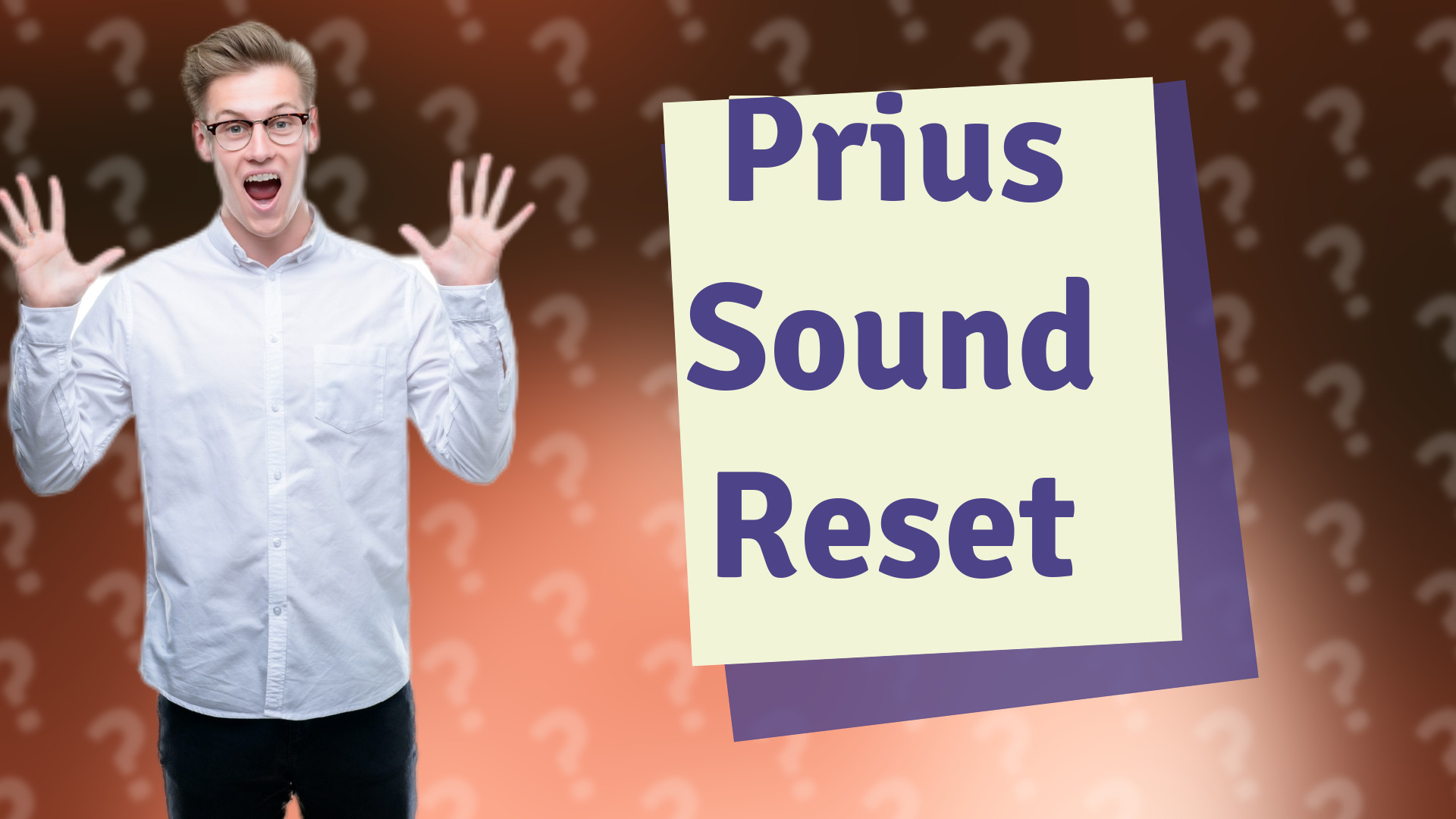 Prius Sound Reset