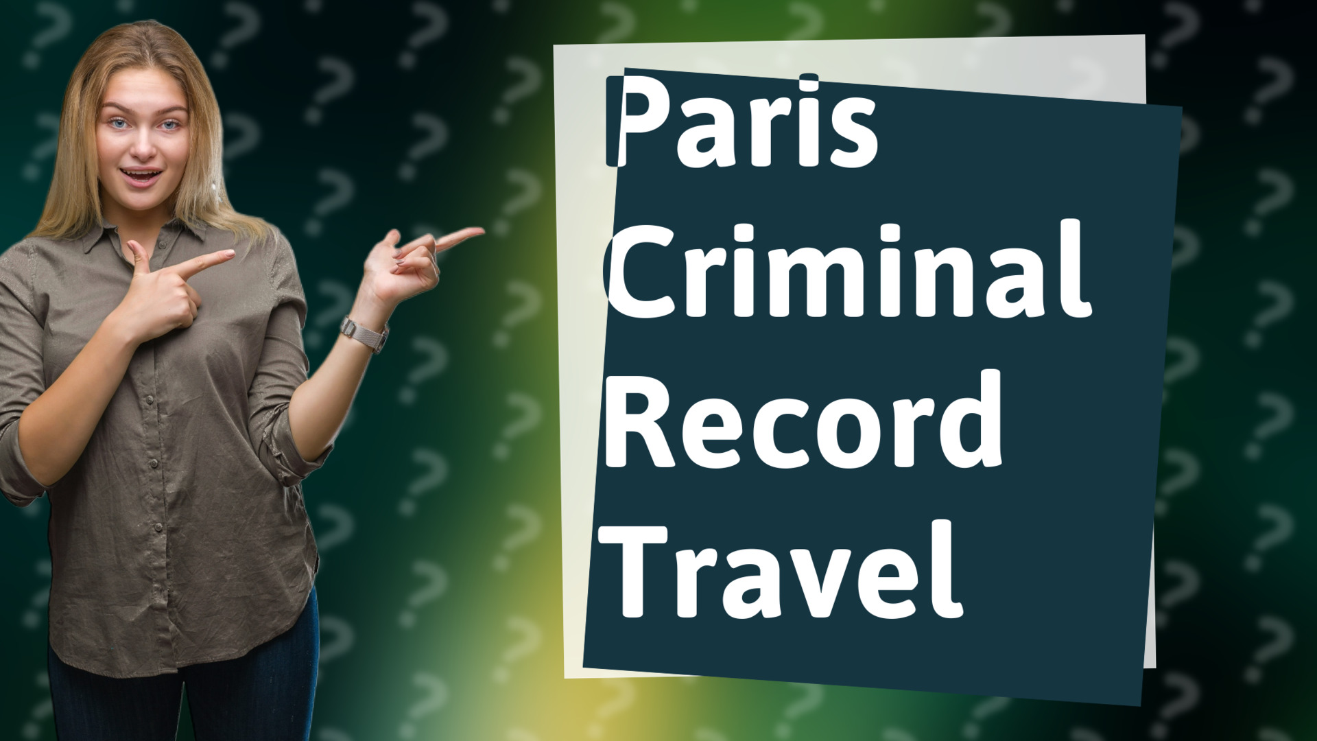Paris Criminal Record Travel