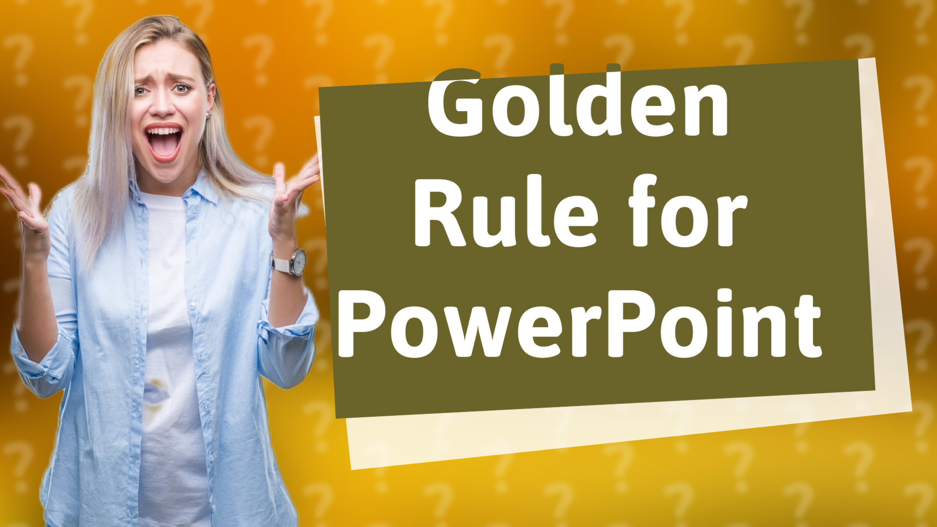 Golden Rule for PowerPoint