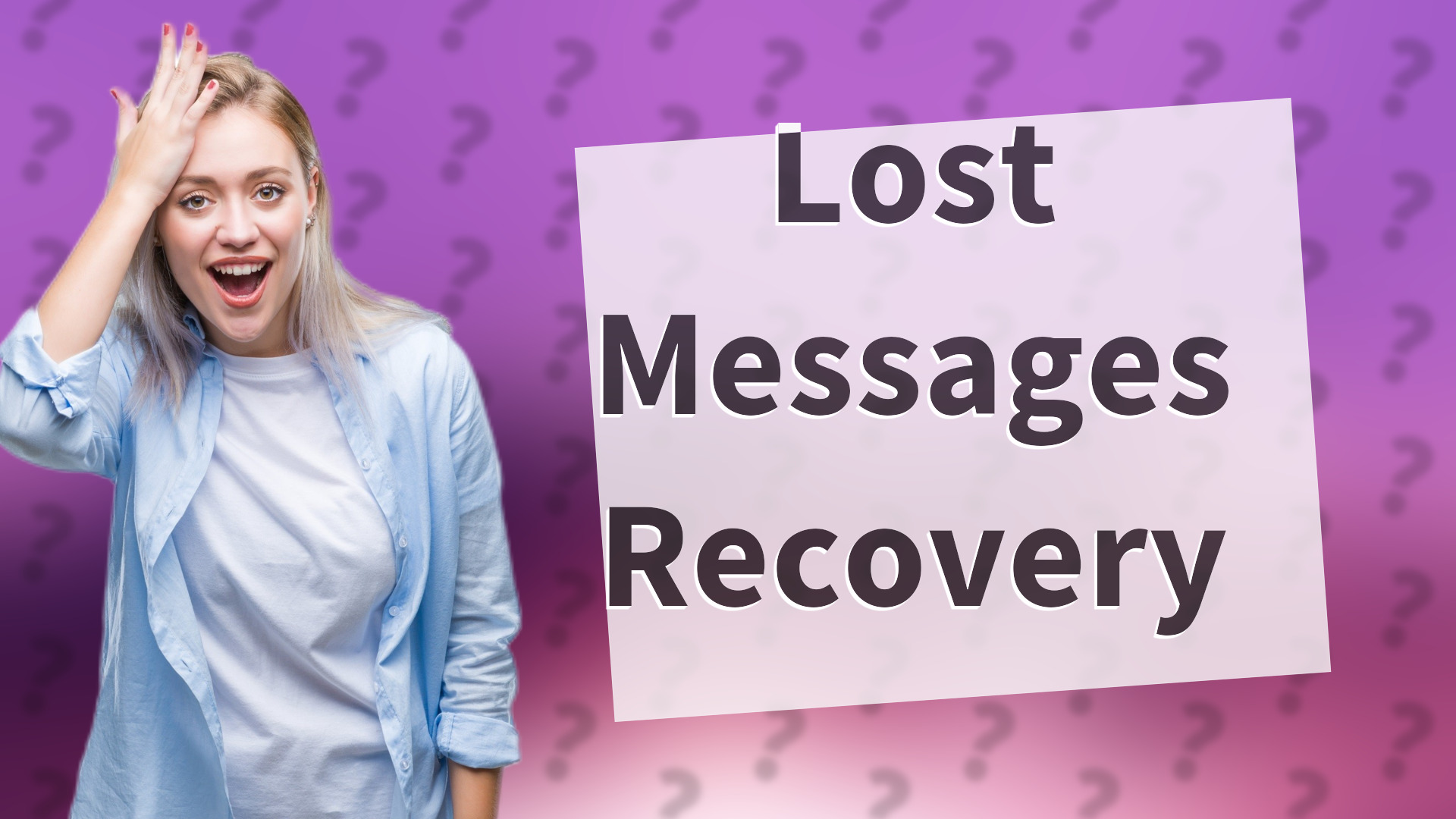 Lost Messages Recovery