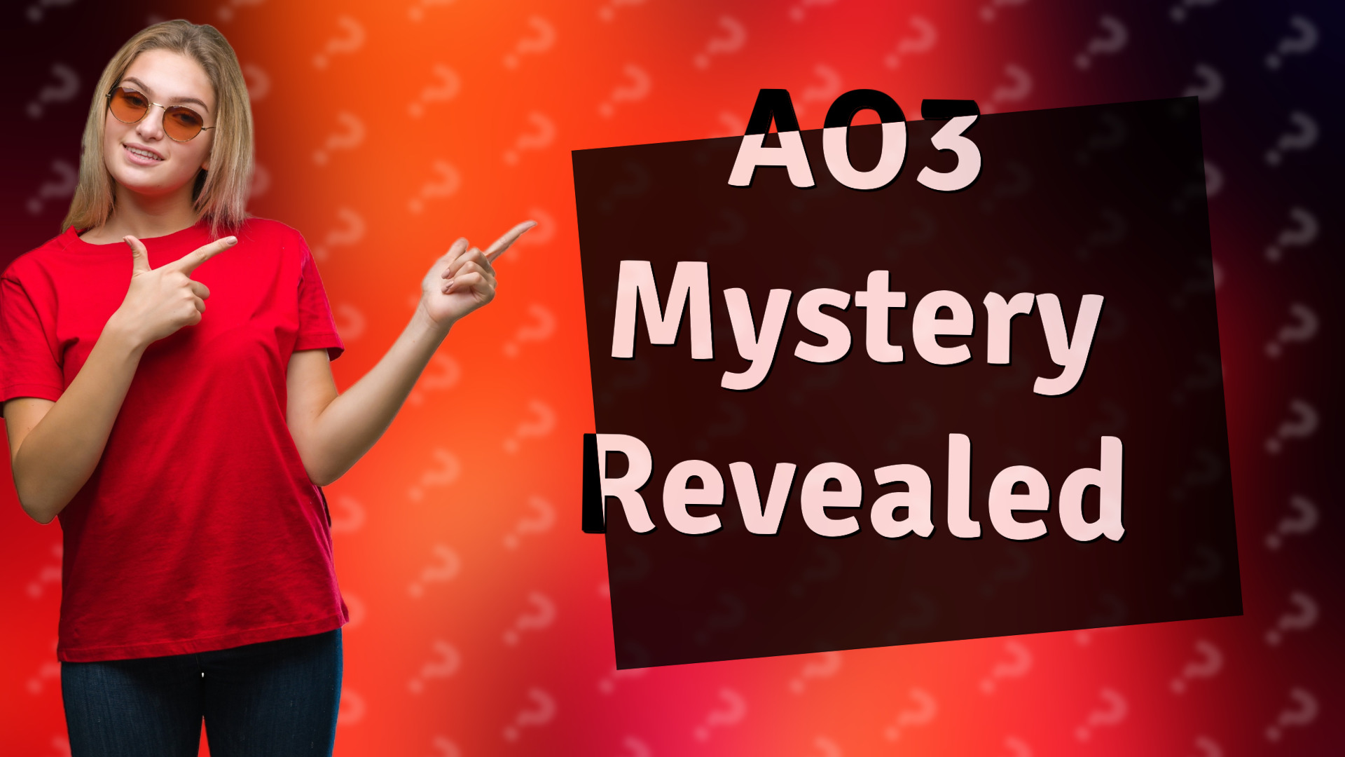 AO3 Mystery Revealed