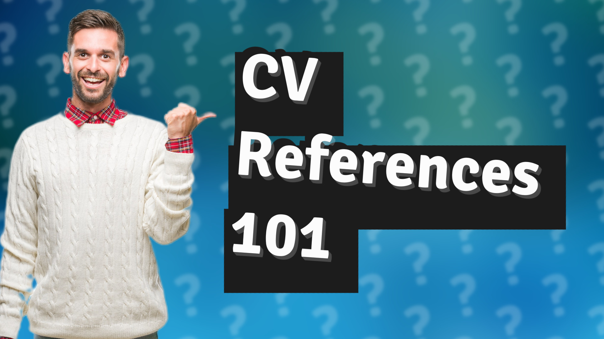 CV References 101