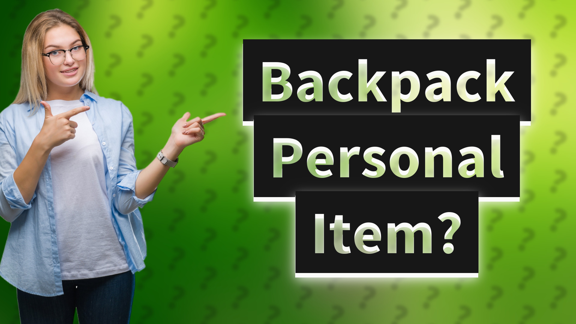Backpack Personal Item?