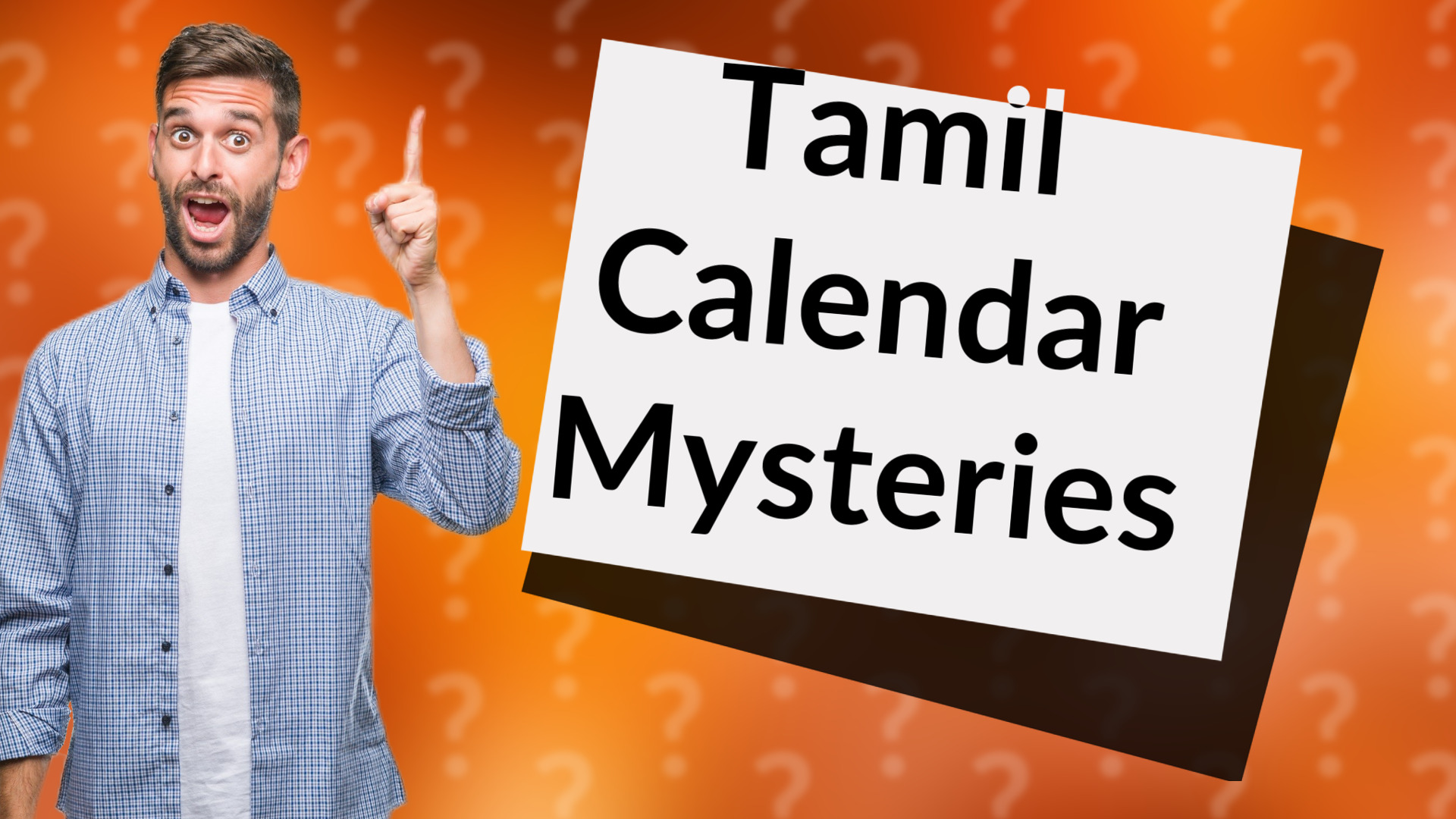 Tamil Calendar Mysteries