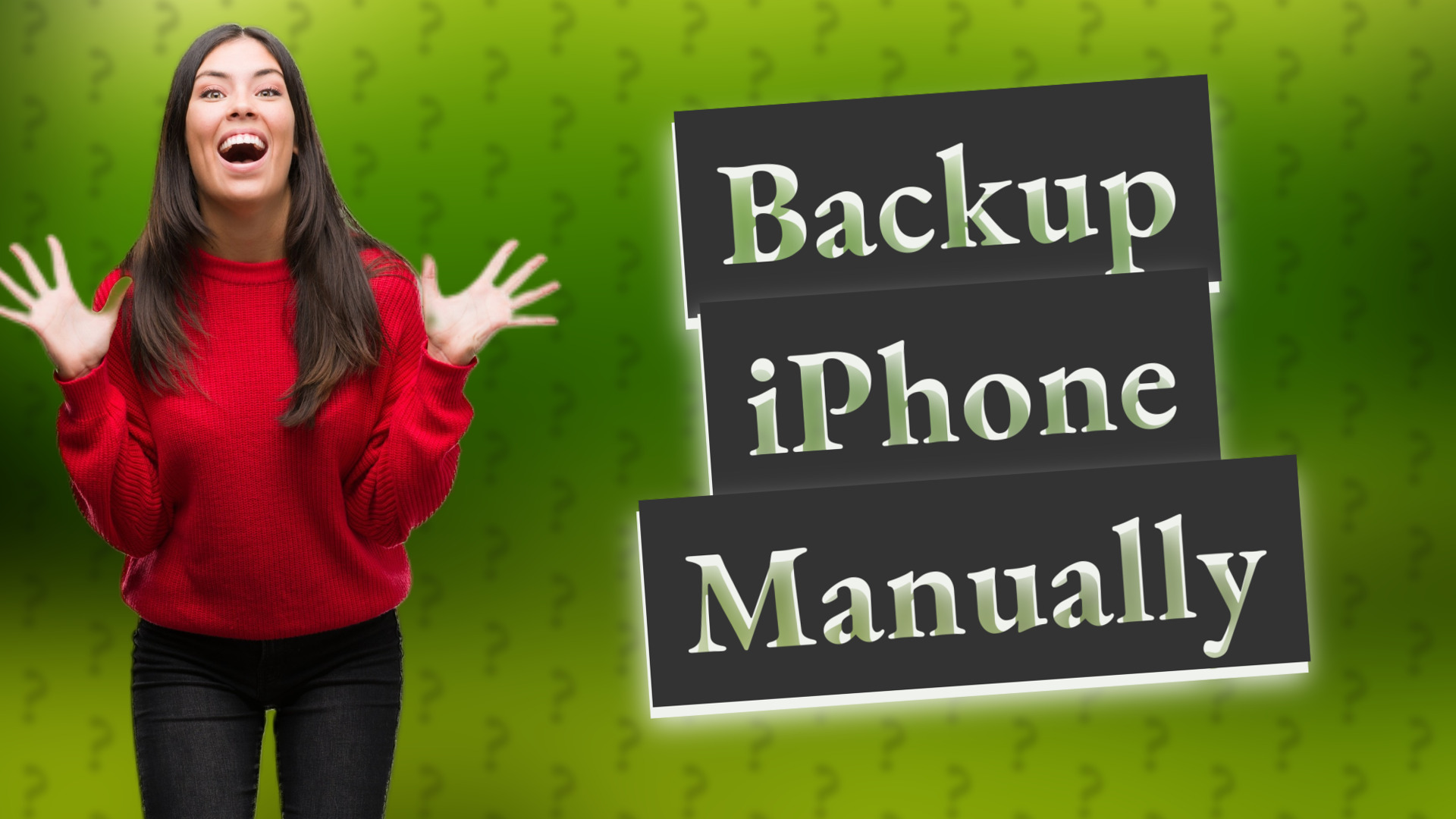 Backup iPhone Manually