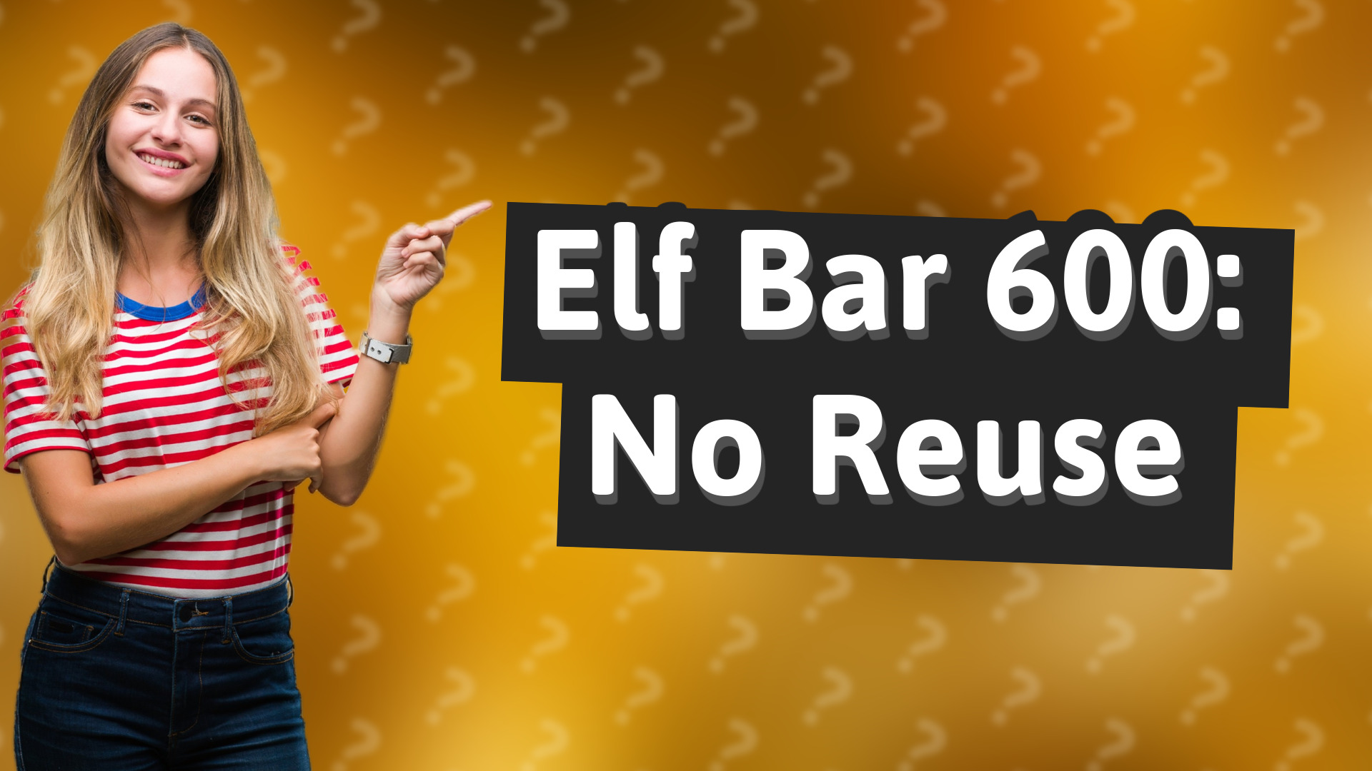 Elf Bar 600: No Reuse