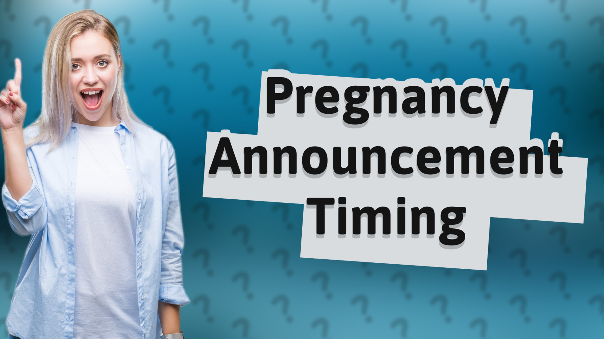 Pregnancy Announcement Timing