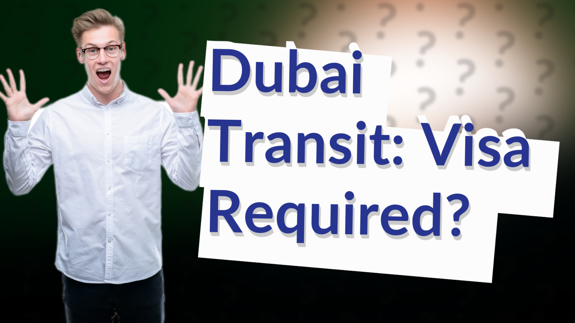 Dubai Transit: Visa Required?