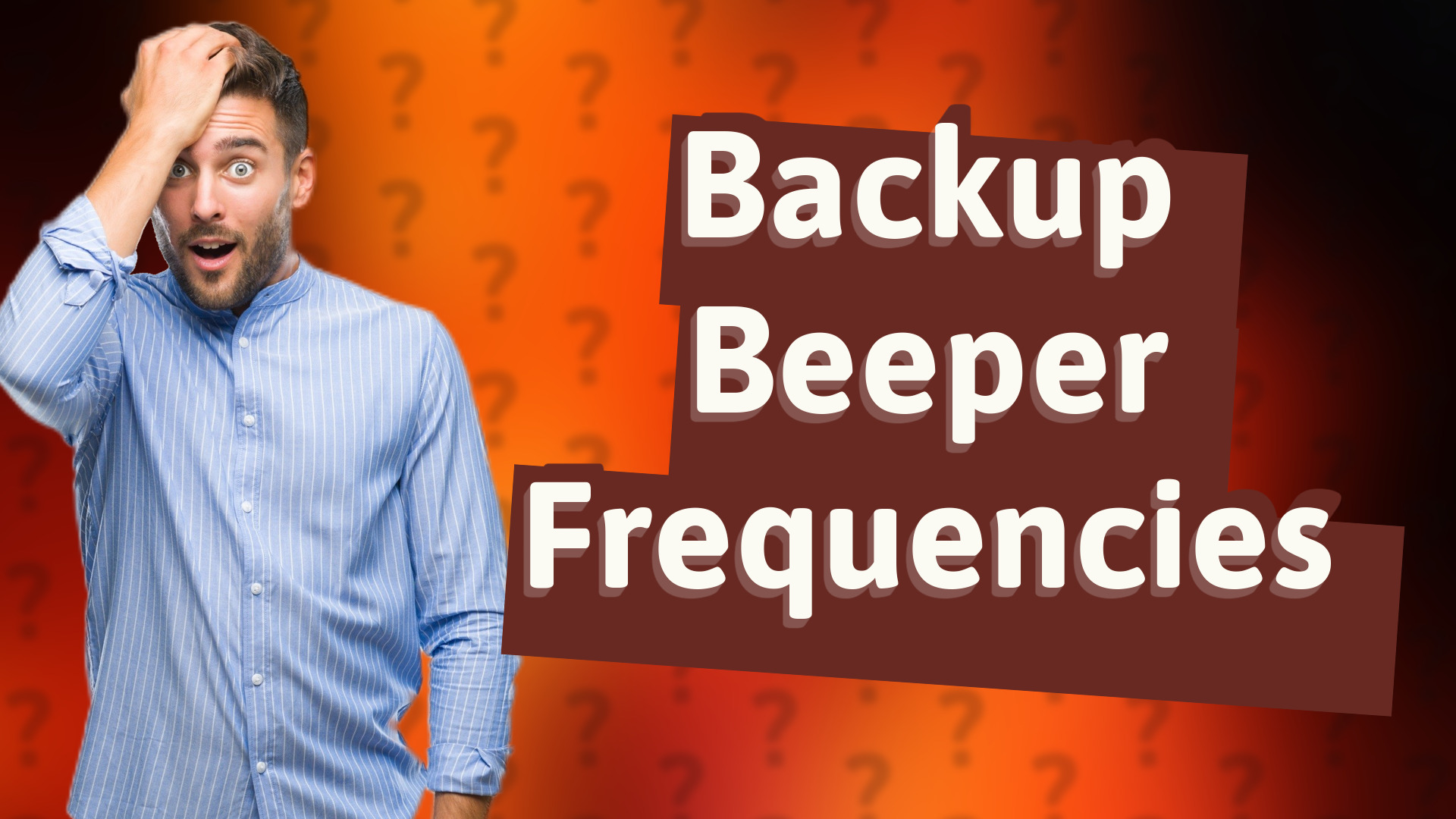 Backup Beeper Frequencies
