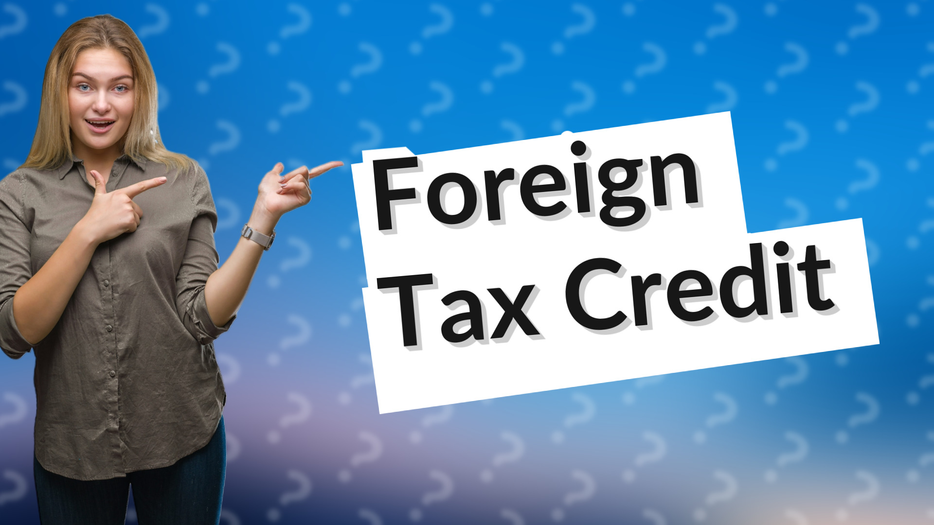 Foreign Tax Credit