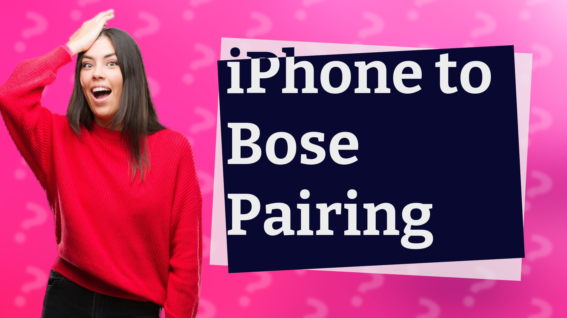 iPhone to Bose Pairing