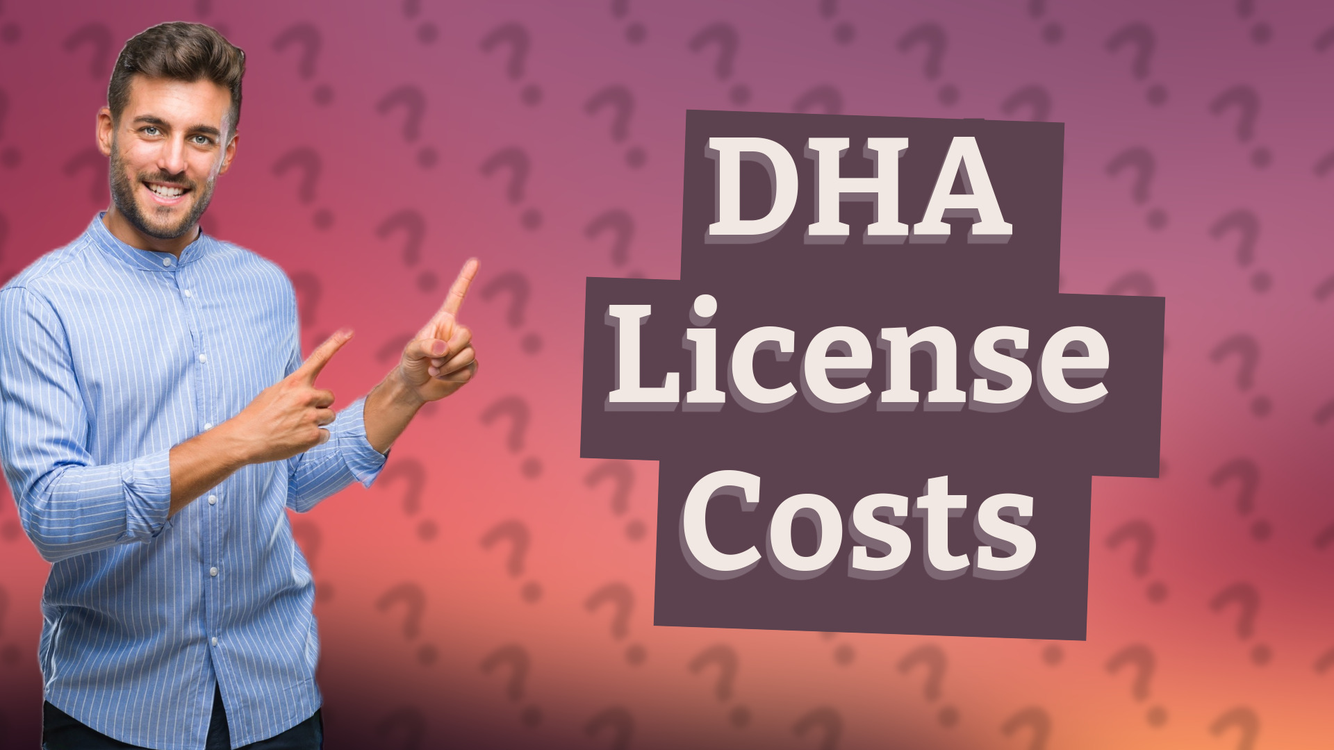 DHA License Costs