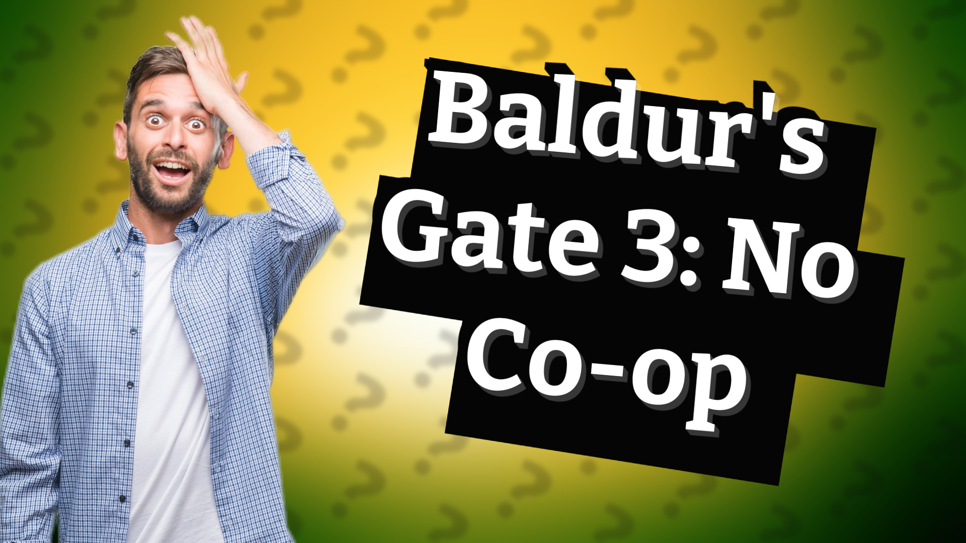 Baldur's Gate 3: No Co-op