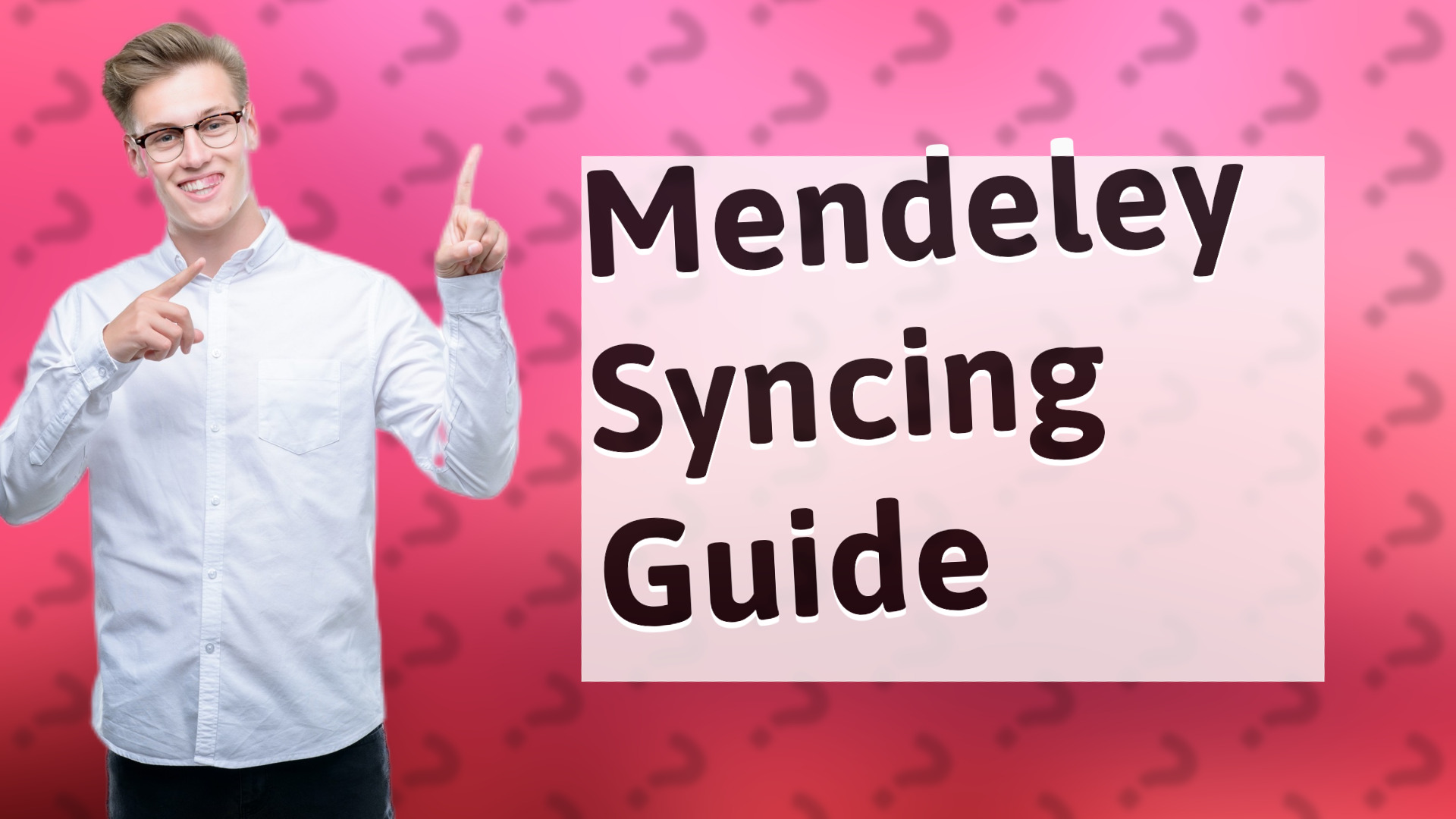 Mendeley Syncing Guide