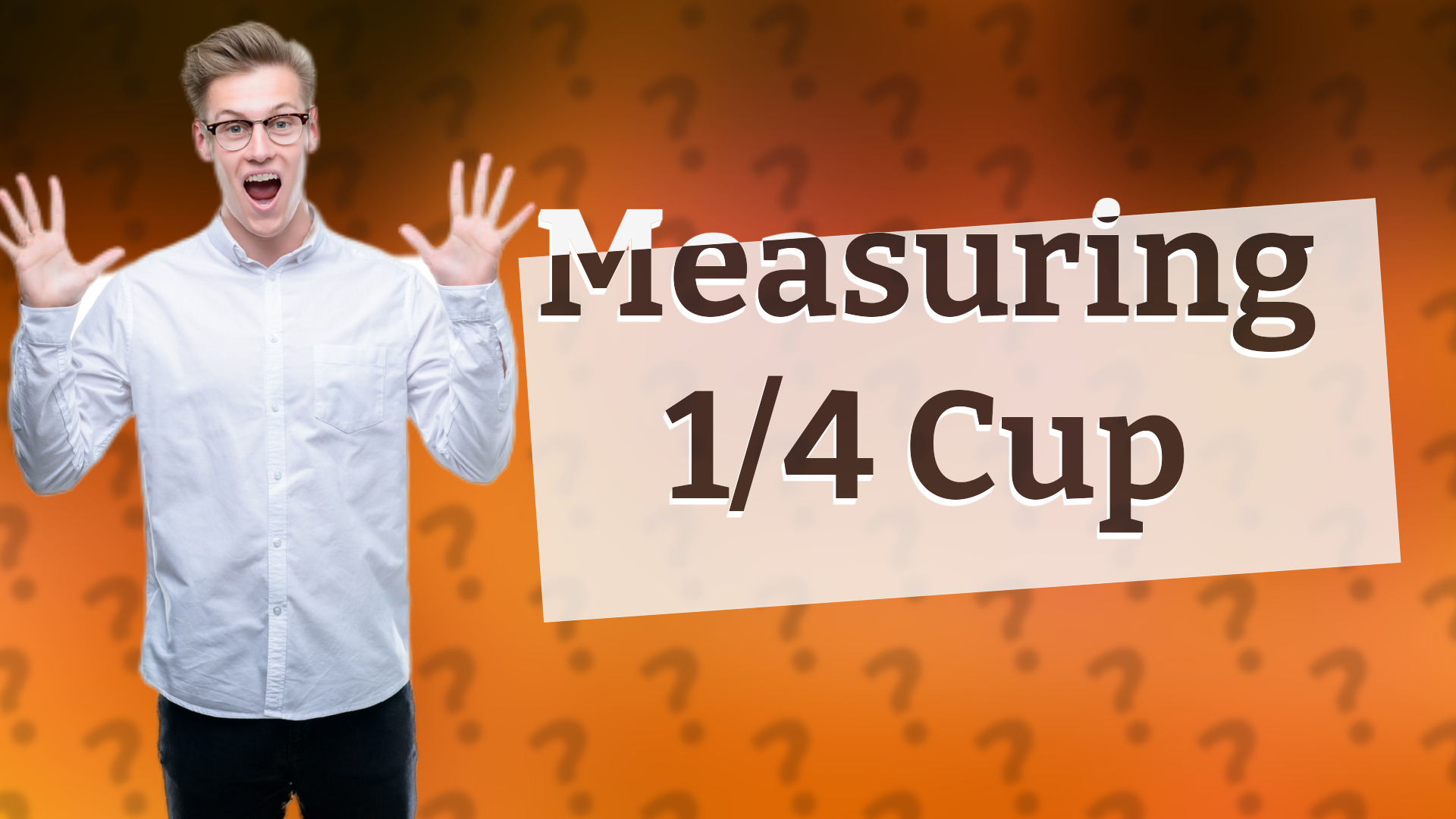 Measuring 1/4 Cup