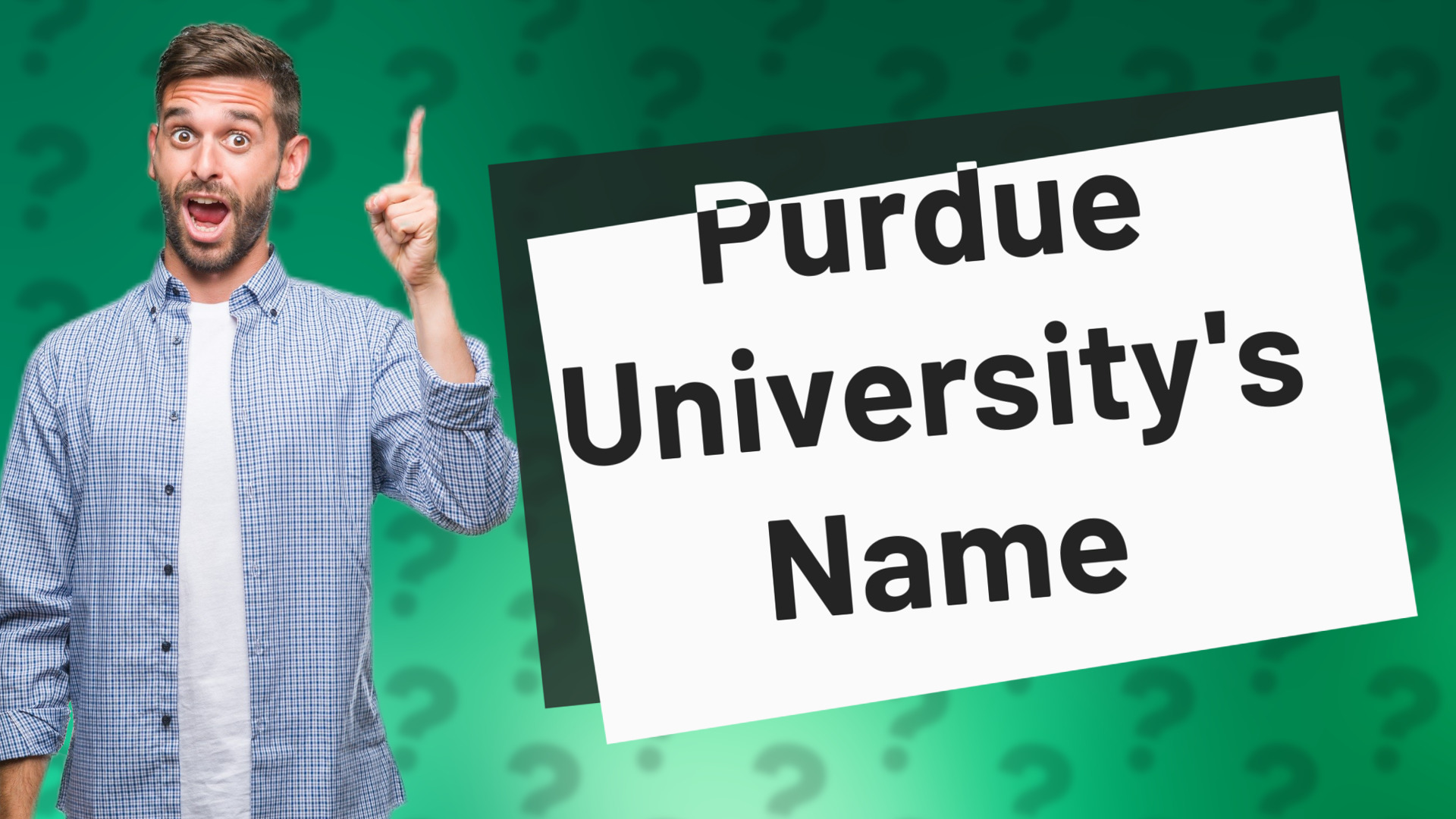 Purdue University's Name