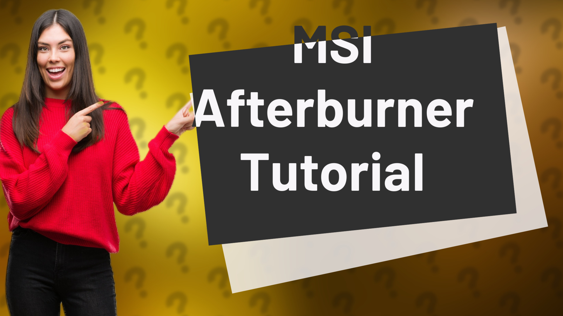 MSI Afterburner Tutorial