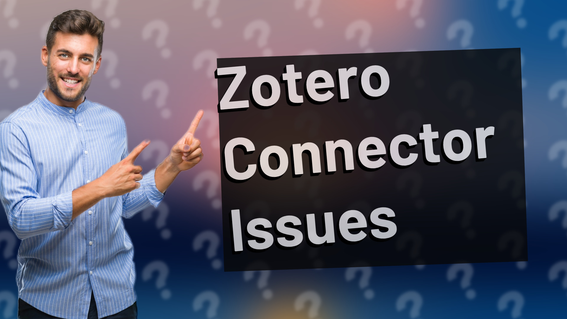 Zotero Connector Issues