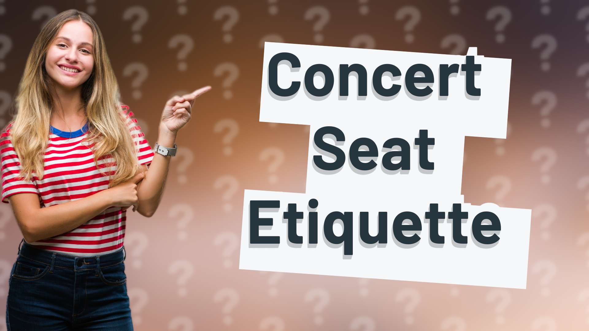 Concert Seat Etiquette