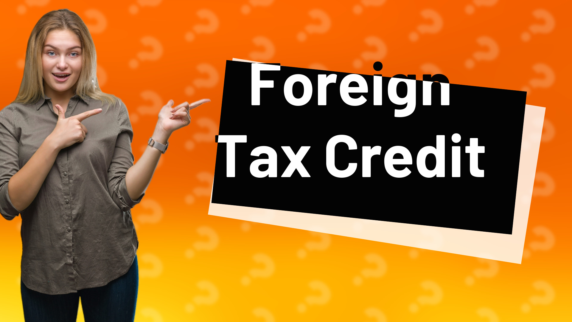 Foreign Tax Credit