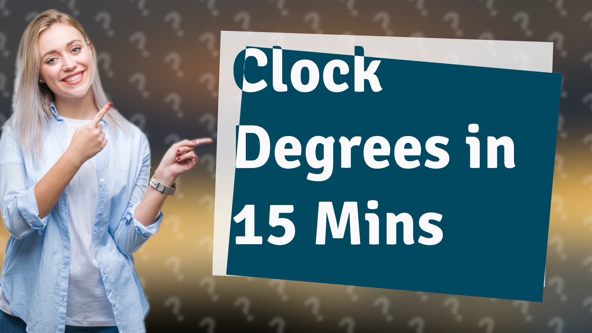 Clock Degrees in 15 Mins