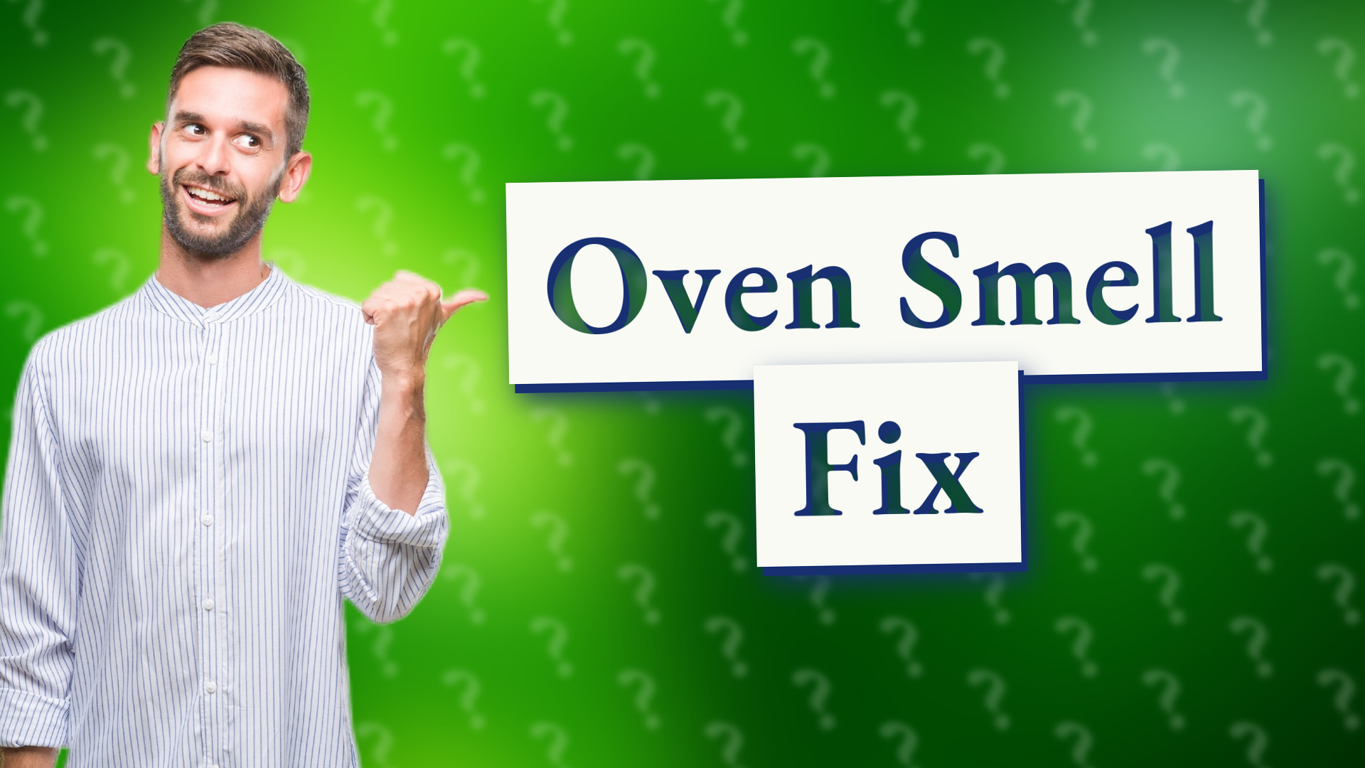 Oven Smell Fix