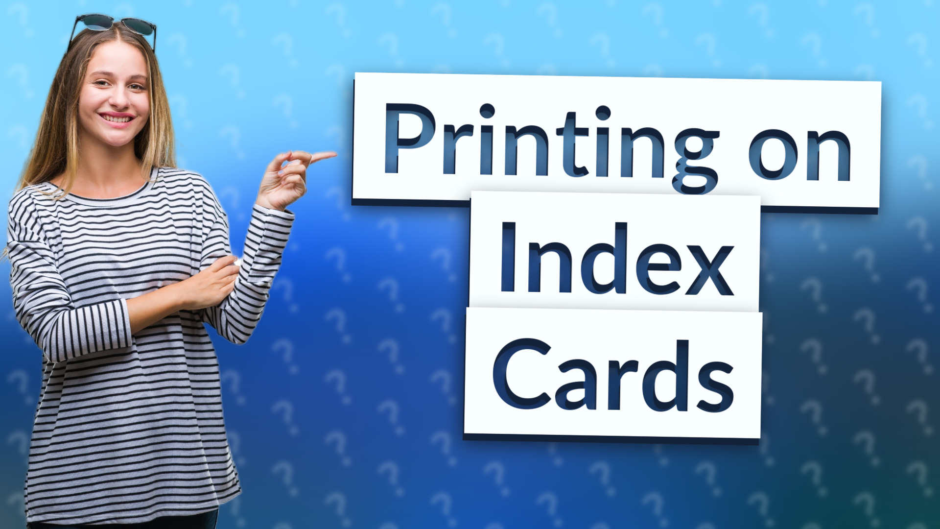 Printing on Index Cards